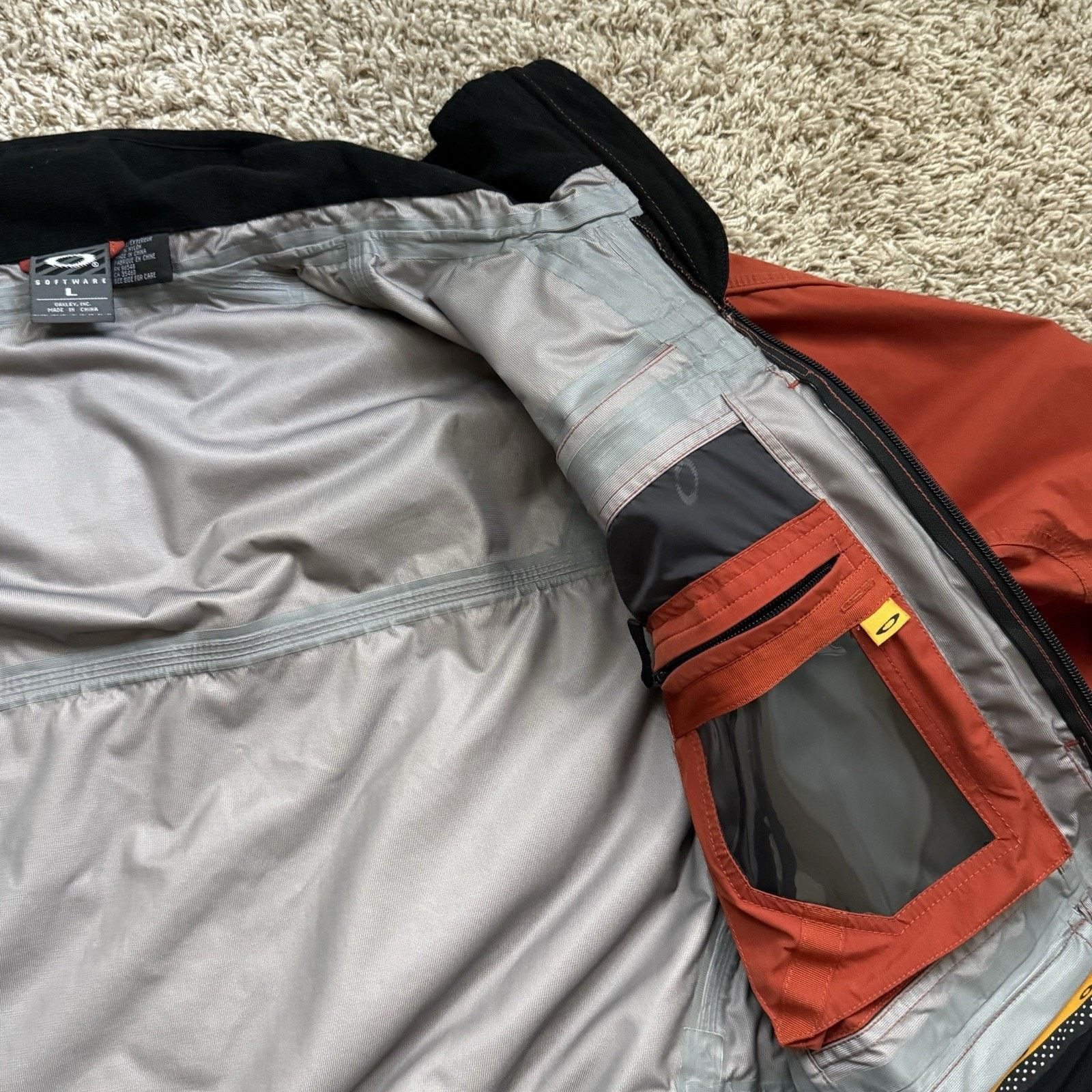 Oakley × Vintage RARE Vintage Y2K Oakley Software Ski Jacket Orange Size L Size US L / EU 52-54 / 3 - 14 Thumbnail