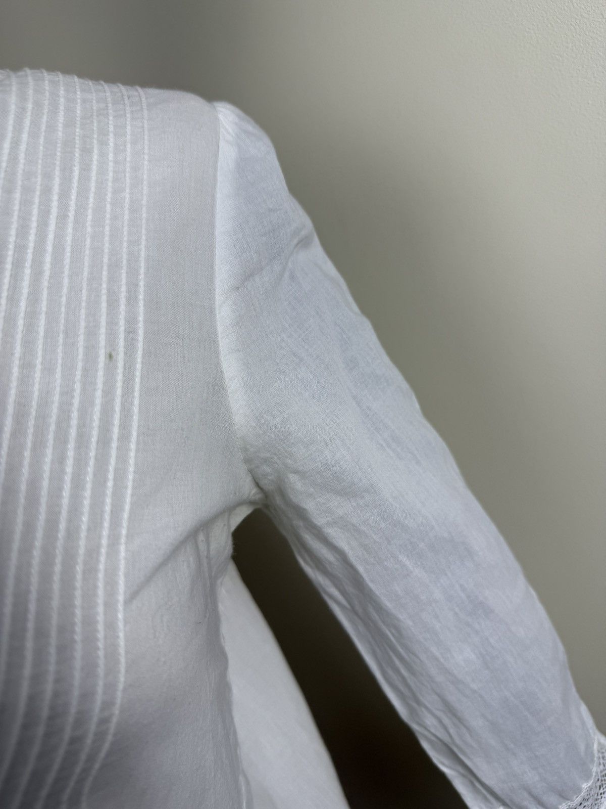 Sezane Sezane White Lace Peplum Blouse – Size S Size S / US 4 / IT 40 - 5 Thumbnail