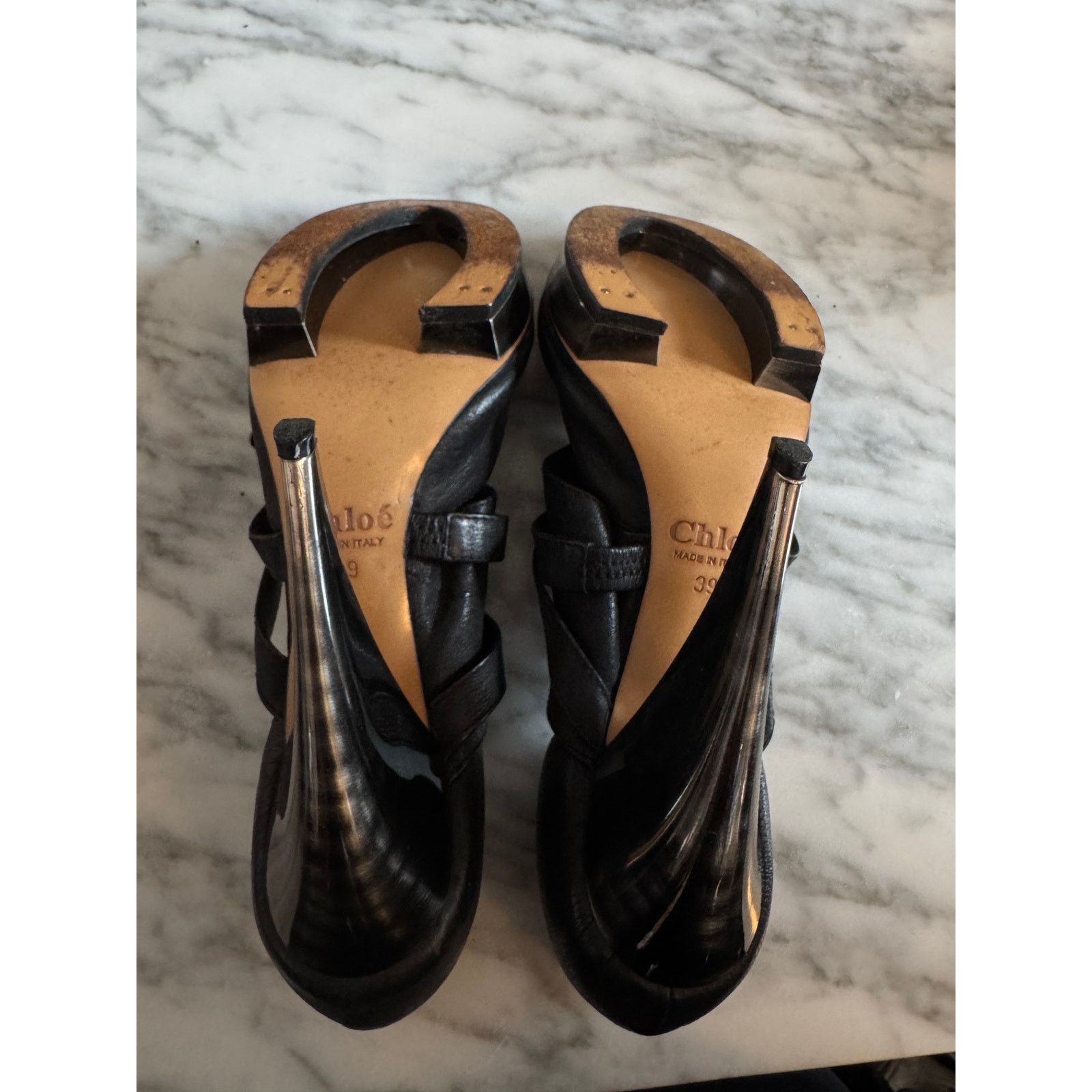 Chloe Chloé Leather Heels Size US 8 / IT 38 - 4 Thumbnail