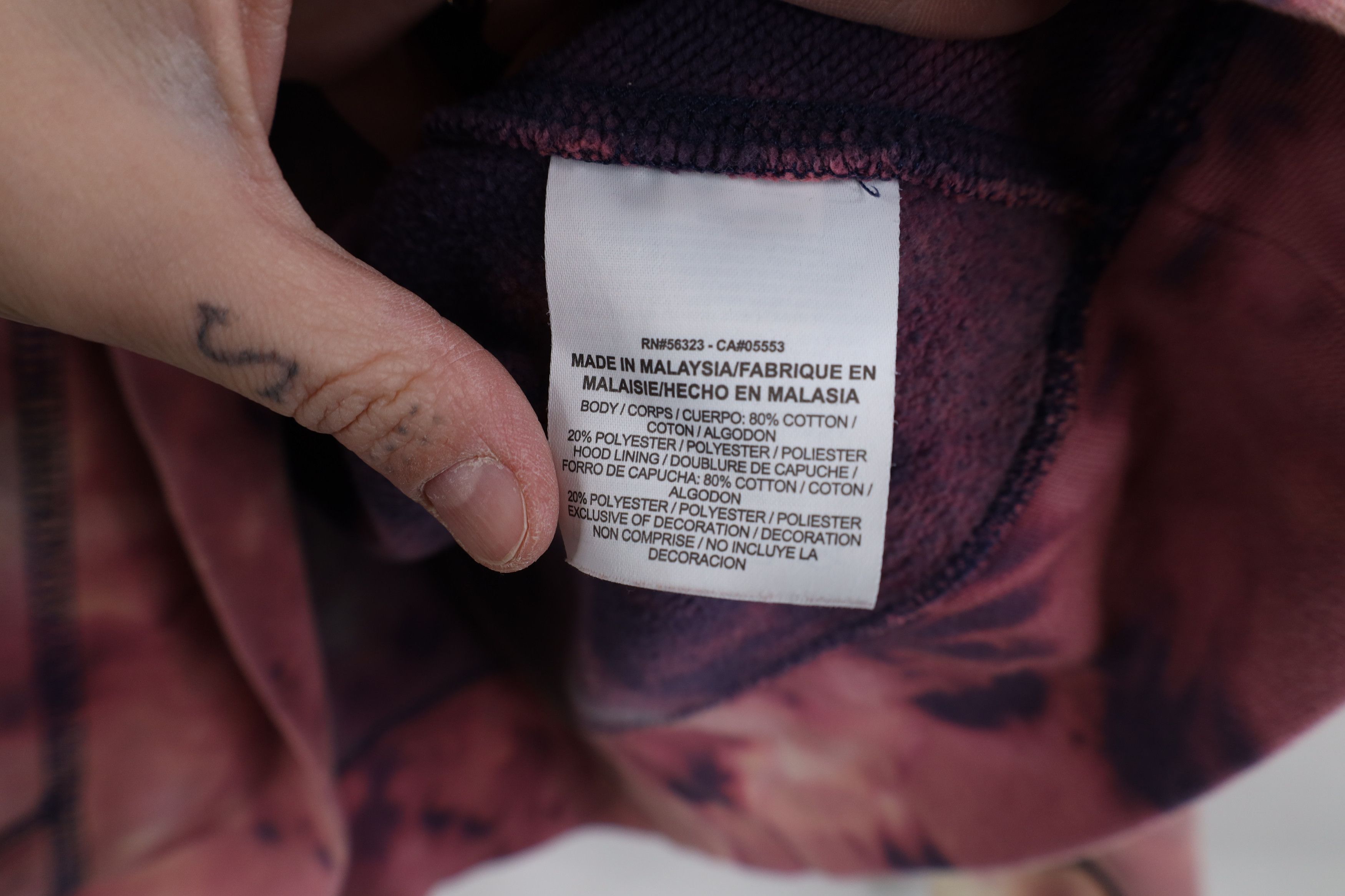 Nike Vintage Y2K Nike Big Swoosh Acid Wash Hoodie Sweatshirt Size US L / EU 52-54 / 3 - 11 Thumbnail