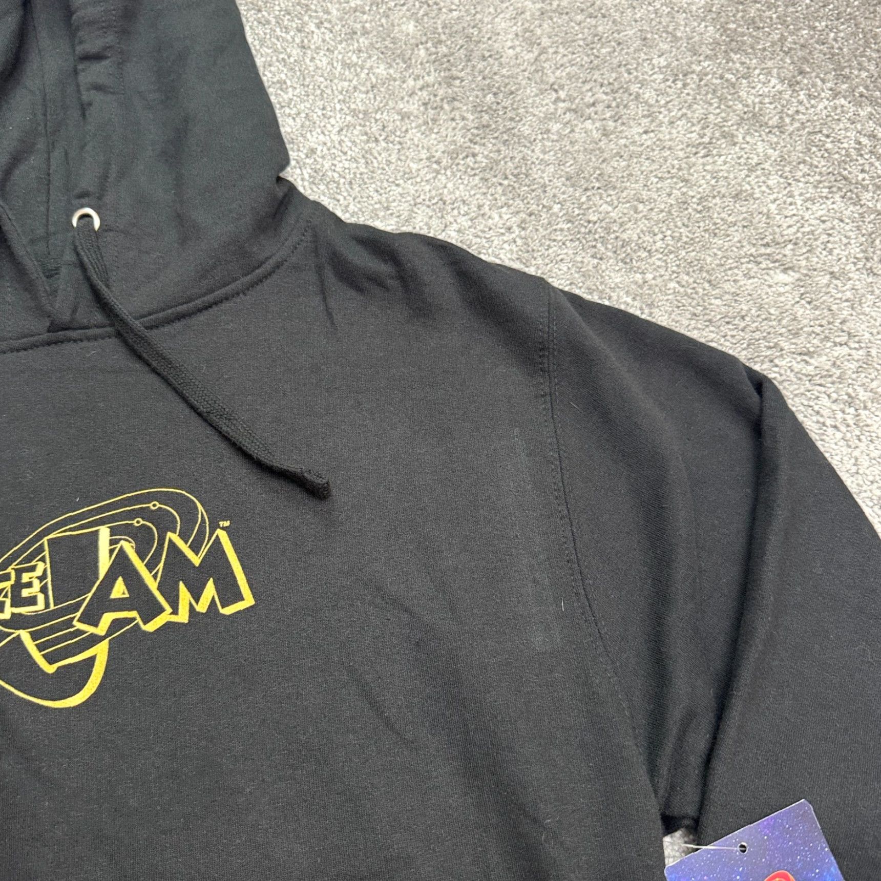 Vintage Space Jam Hoodie Mens Pullover Hooded Fleece Black Bugs Bunny Logo 25th Anniversary Small Size US S / EU 44-46 / 1 - 5 Thumbnail