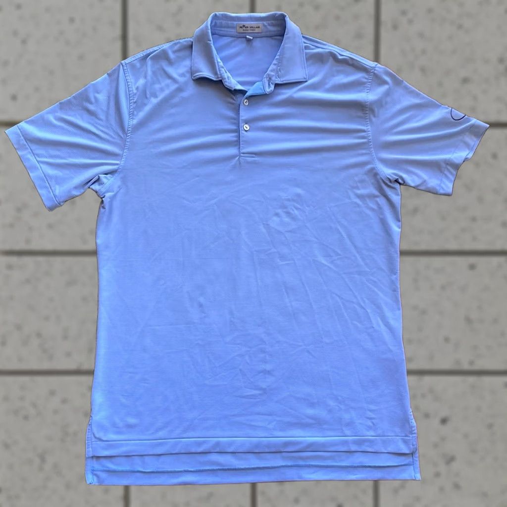 Peter Millar Peter Millar Summer Comfort Polo Shirt Mens Medium Blue Striped Logo Embroidered Golf Activewear Casual Travel Short Sleeve Polo Club Mens Size US M / EU 48-50 / 2 - 1 Thumbnail