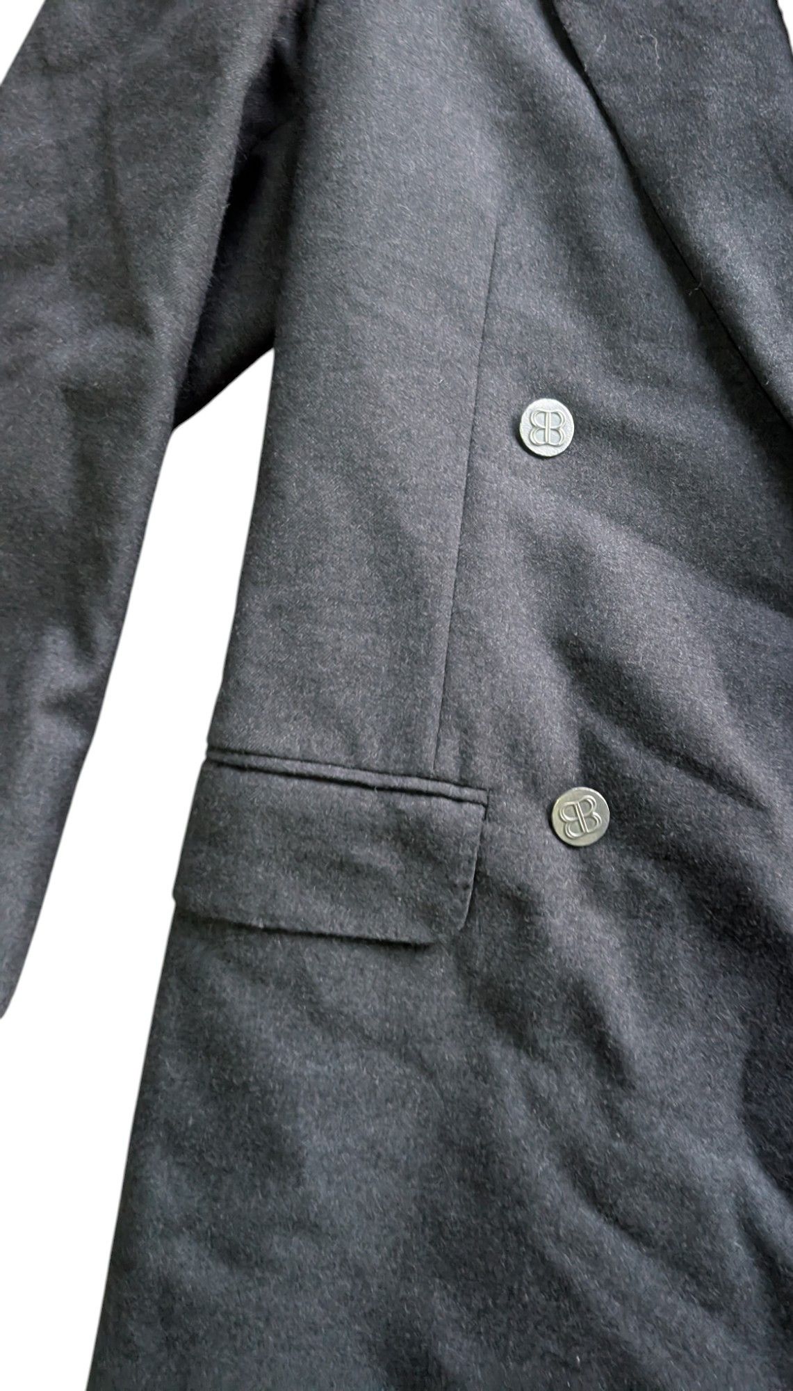 Balenciaga Vintage Balenciaga BB Button Men Hourglass Wool Blazer Size 34R - 10 Thumbnail