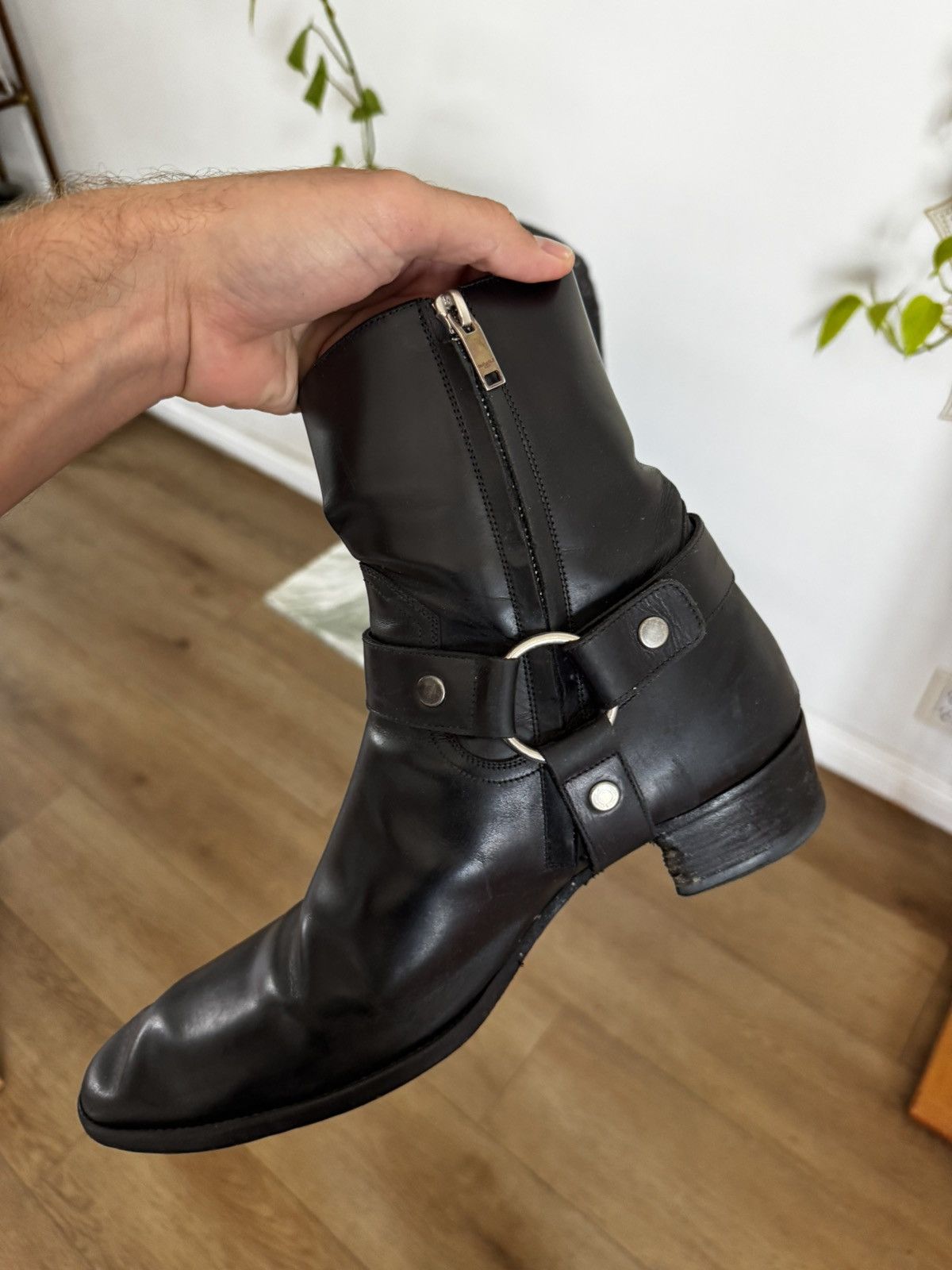 Saint Laurent Paris Wyatt harness boots hedi Size US 10.5 / EU 43-44 - 5 Thumbnail