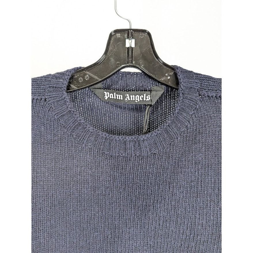 Palm Angels o1rshd1 Rec Logo Sweater in Navy blue/White Size US S / EU 44-46 / 1 - 4 Thumbnail