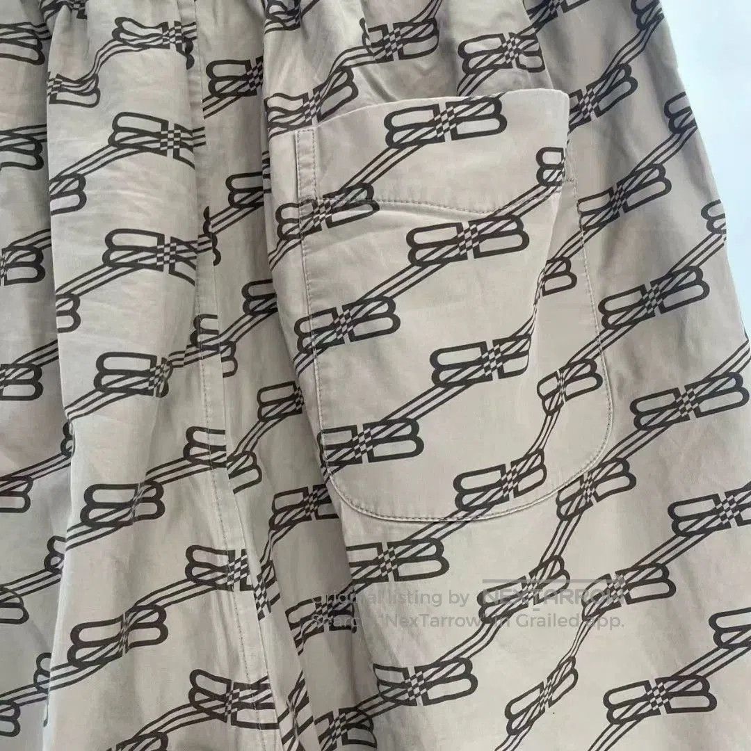 Balenciaga Balenciaga Double B Print Shorts. Size US 30 / EU 46 - 3 Thumbnail