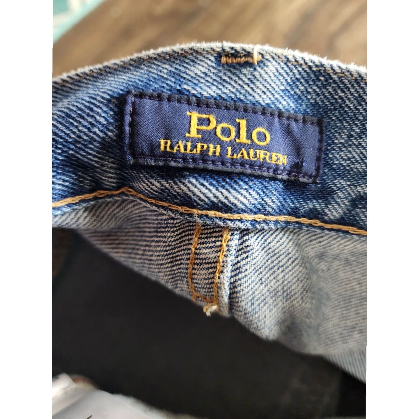 Ralph Lauren VINTAGE Womens Ralph Lauren Jeans Boyfriend Style Regular Blue Cotton Denim W29 L25 Rainbow Theme Size 29" - 7 Thumbnail
