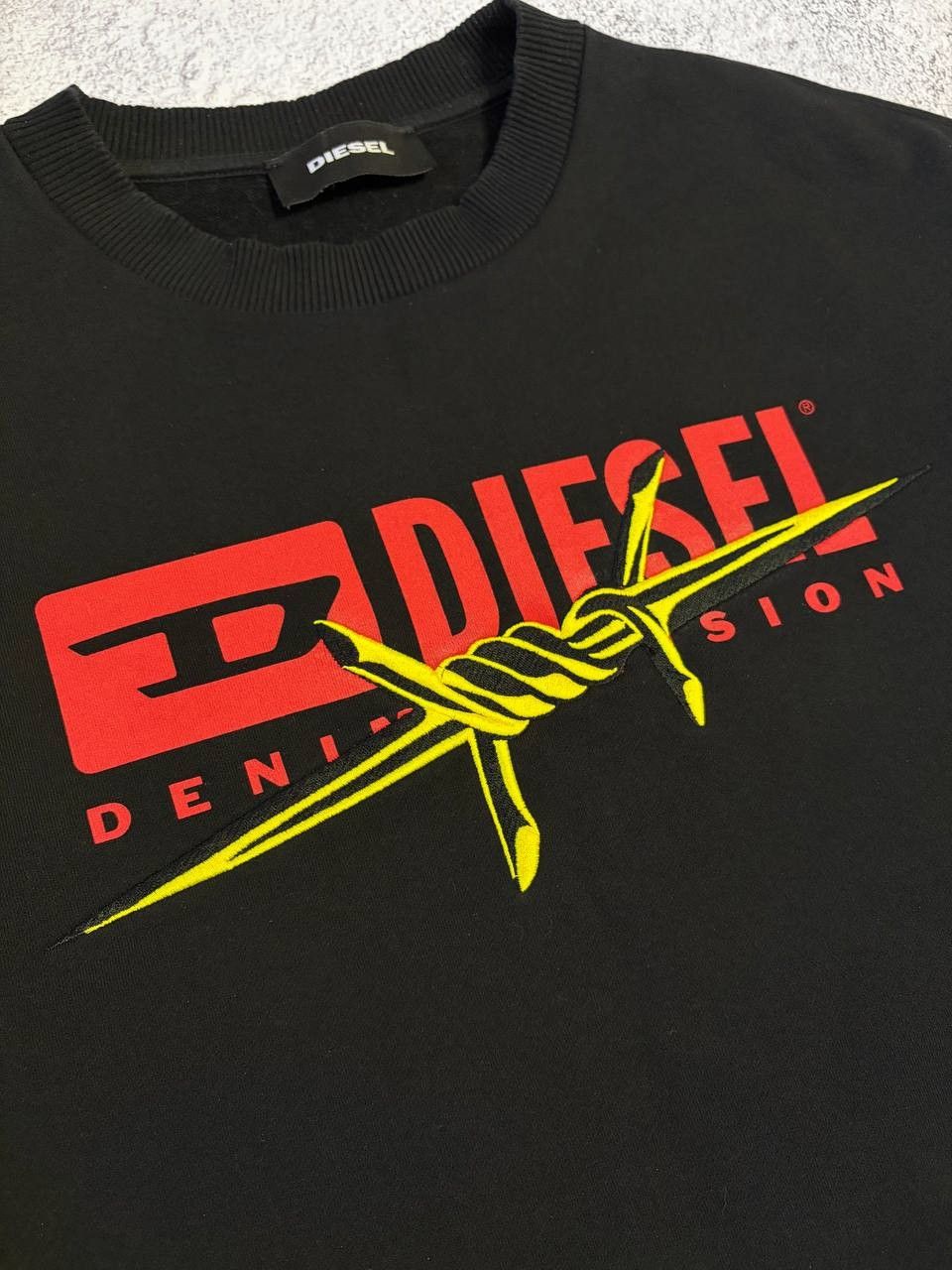 Diesel Diesel Big Logo Crew Neck Sweatshirt Size US L / EU 52-54 / 3 - 3 Thumbnail