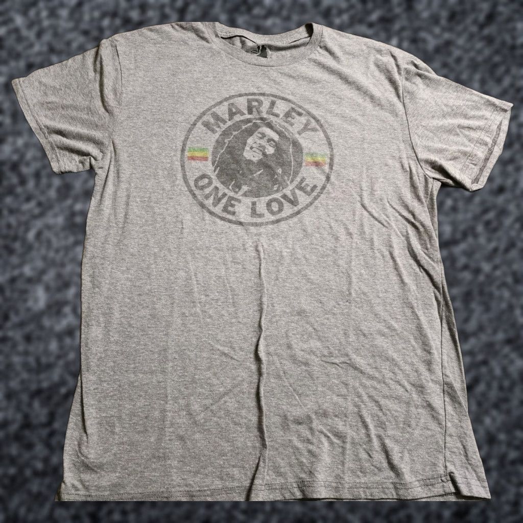 Vintage VINTAGE Zion Rootswear Classic Gray Bob Marley One Love T-Shirt Mens 2XL Size US XXL / EU 58 / 5 - 1 Thumbnail