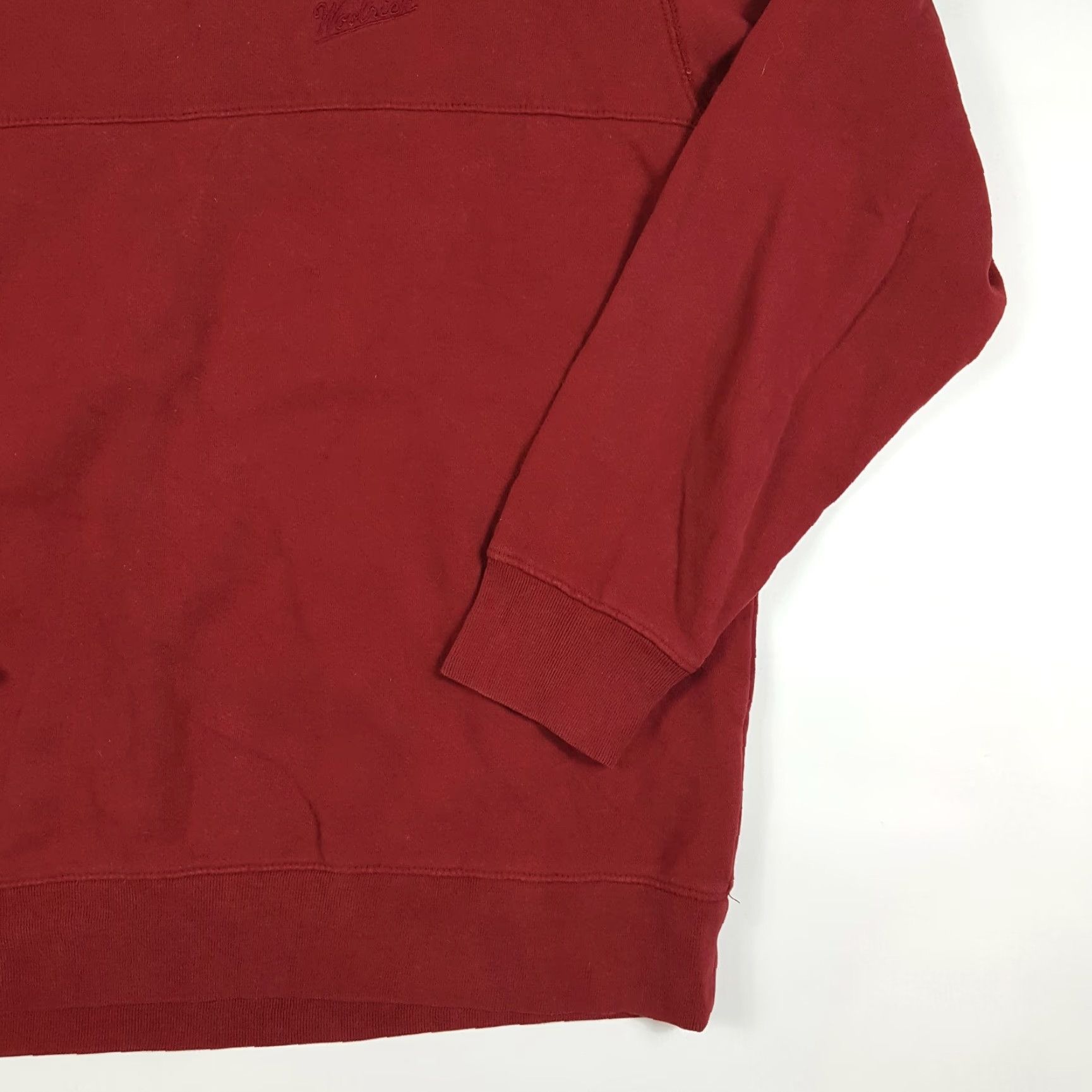 Vintage VTG Woolrich Red Men's Size M Crewneck Sweatshirt Logo 90s Pullover Knit Cotton Cotton Blend Fleece Jersey Pullover Sweatshirt Size US M / EU 48-50 / 2 - 4 Thumbnail