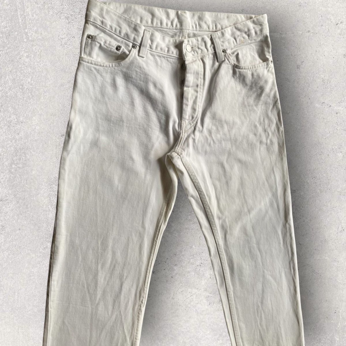 Helmut Lang Helmut Lang Archive Vintage White Denim Classic Cut Size US 32 / EU 48 - 2 Thumbnail