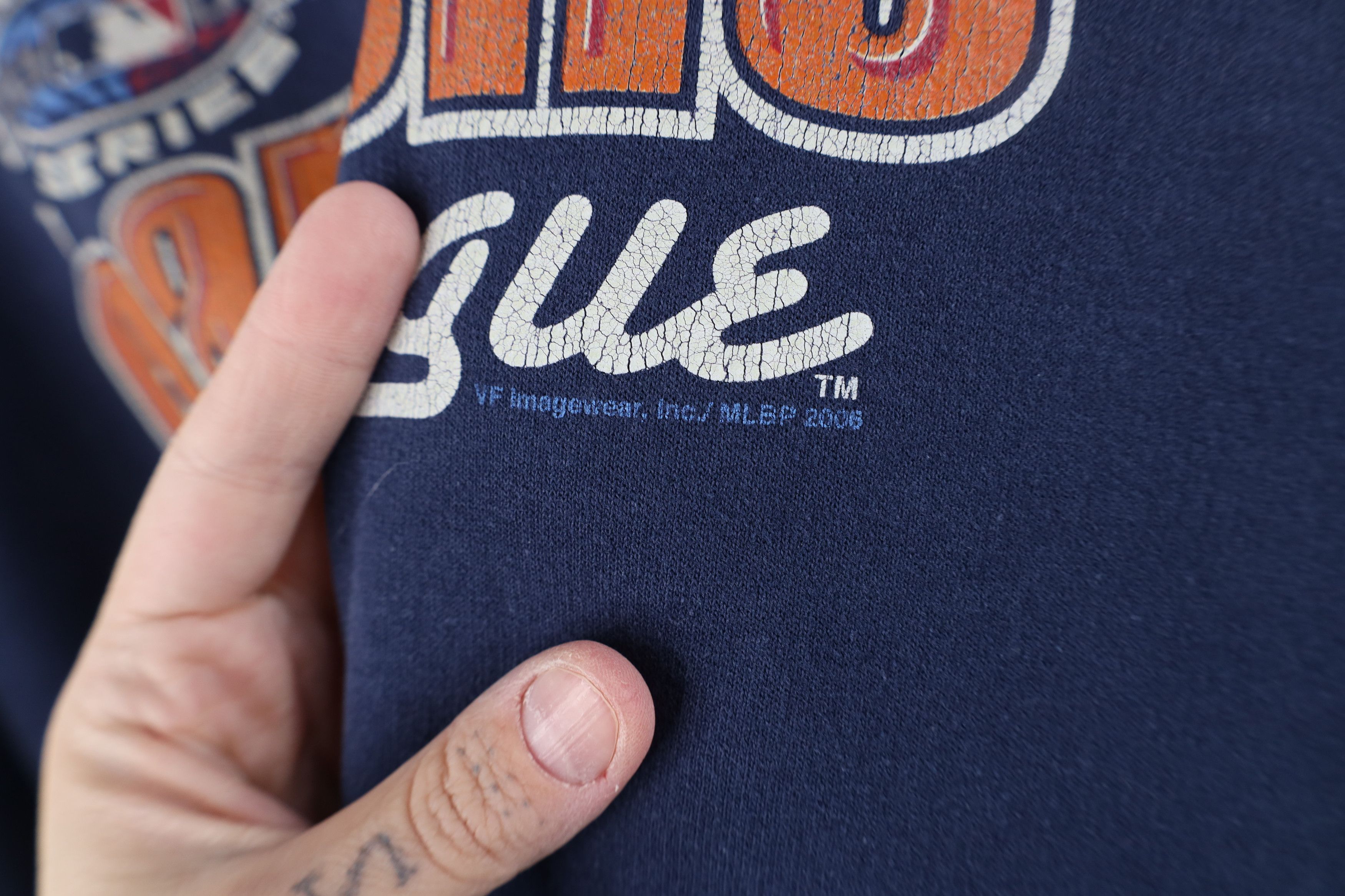 Vintage Vintage World Series Detroit Tigers Baseball Hoodie Blue Size US XL / EU 56 / 4 - 5 Thumbnail