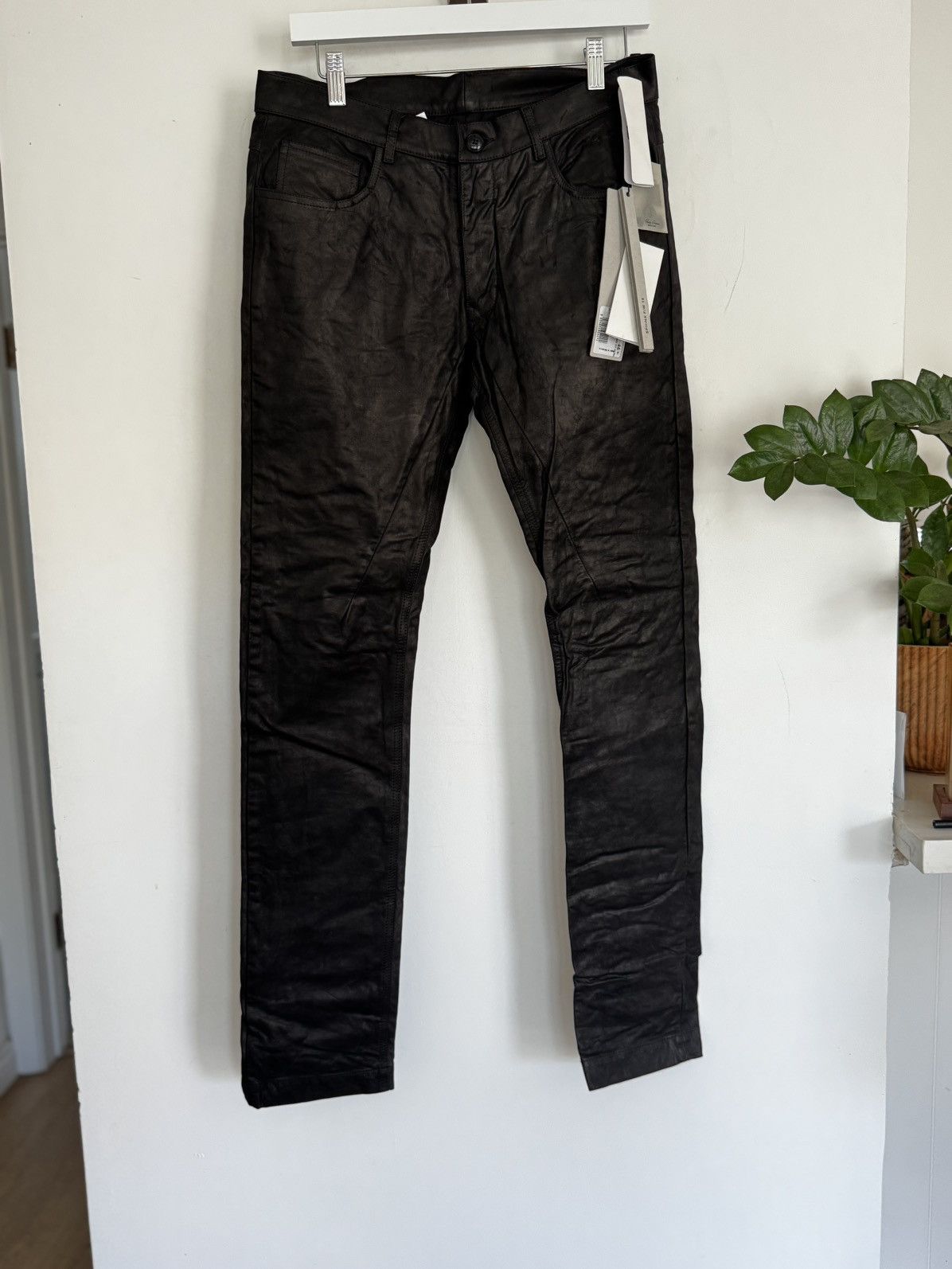 Rick Owens BNWT Sphinx FW15 Leather Pants Size US 30 / EU 46 - 1 Thumbnail