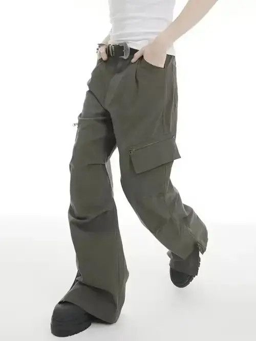 Other multi pocket function distressed utility cargo flare pants Size US 34 / EU 50 - 3 Thumbnail
