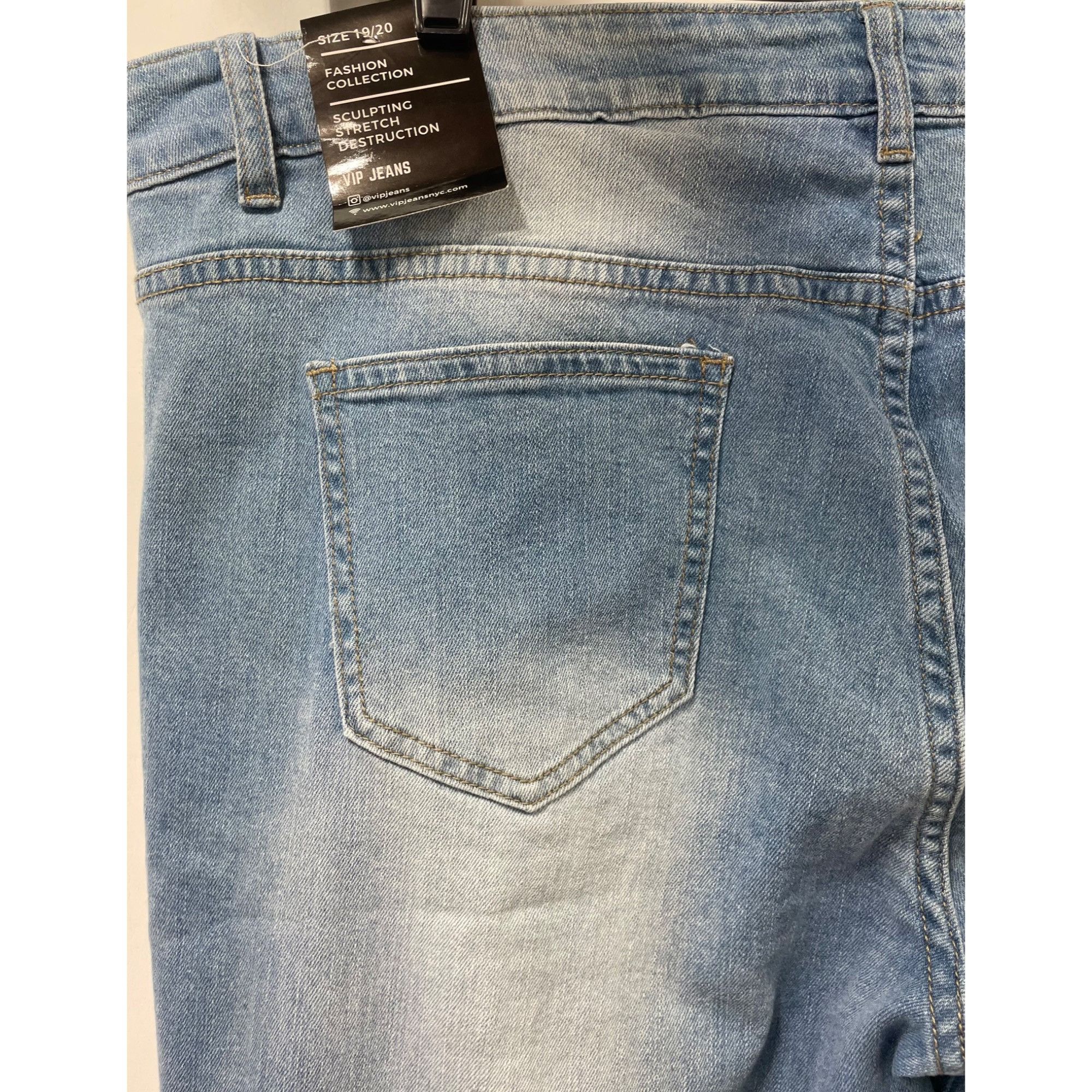 Other Rue + - Women's Sculpting Stretch Jeans Distressed - Blue Wa Size 41" - 11 Thumbnail