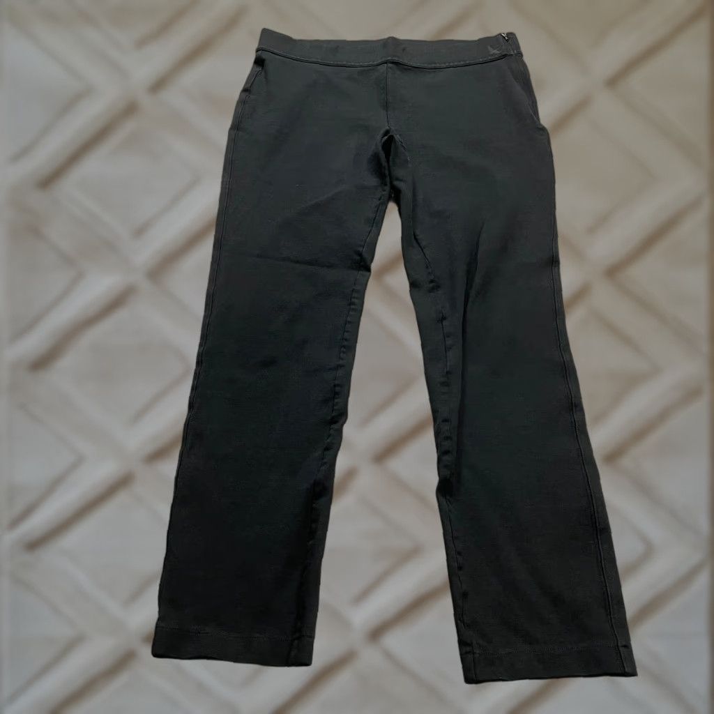Eddie Bauer EDDIE BAUER Leggings Womens 10 Black Solid Zip Stretch Active 34x29 Size 32" / US 10 / IT 46 - 1 Thumbnail