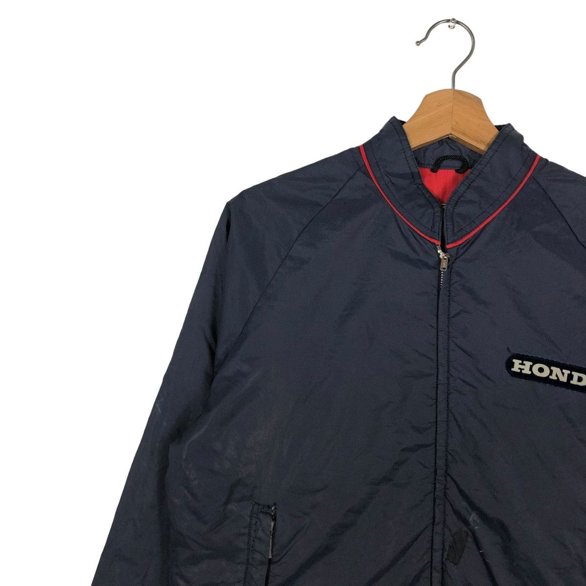Japanese Brand 🔥VINTAGE ZIPPER BIKER JACKET HONDA BIG LOGO RACING Size US M / EU 48-50 / 2 - 7 Thumbnail