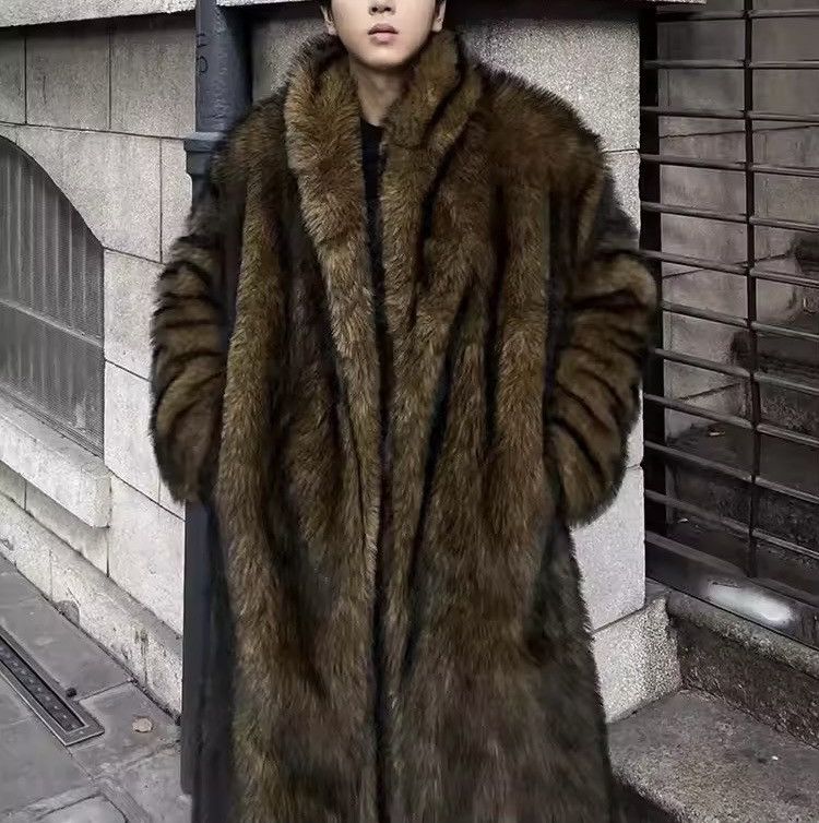 Other Streetwear Faux Fur Long Designer Coat Jacket Size US L / EU 52-54 / 3 - 1 Thumbnail