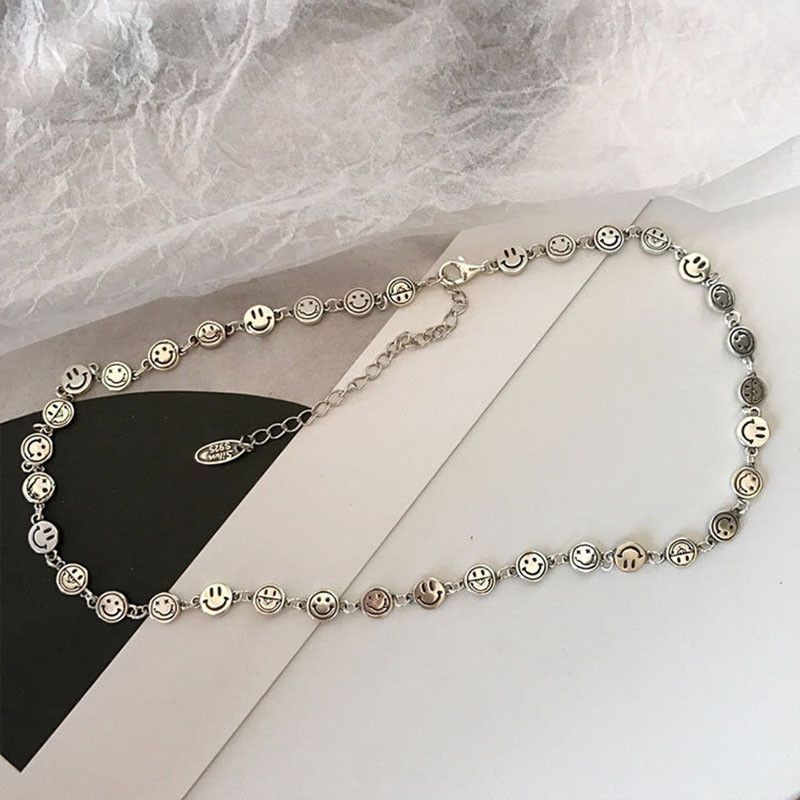Jewelry Vintage Smile Face Necklace Size ONE SIZE - 2 Thumbnail