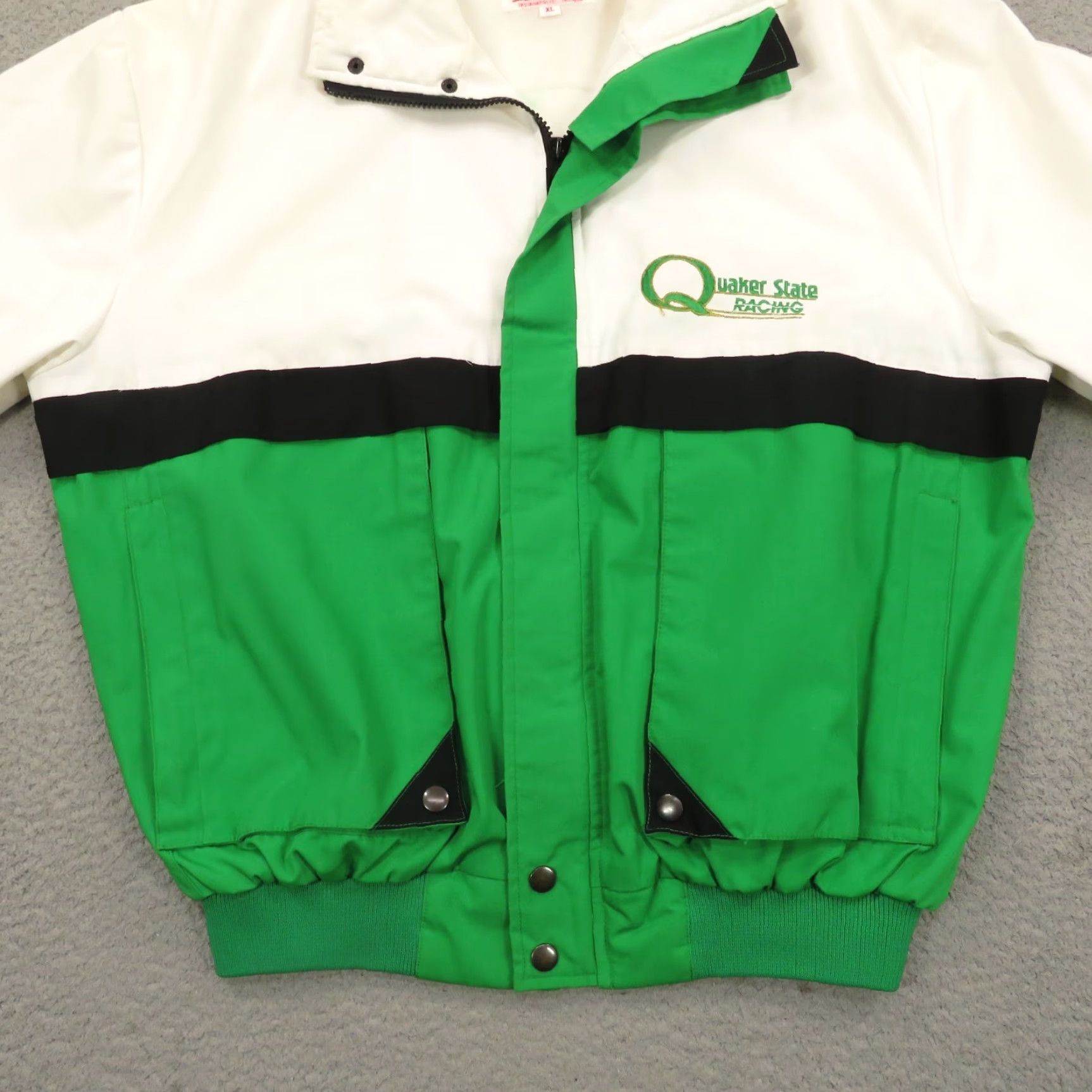 Vintage VINTAGE King Sports Racing Jacket Mens XL Green Bomber Windbreaker 80s/90s USA Cars Size US XL / EU 56 / 4 - 7 Thumbnail