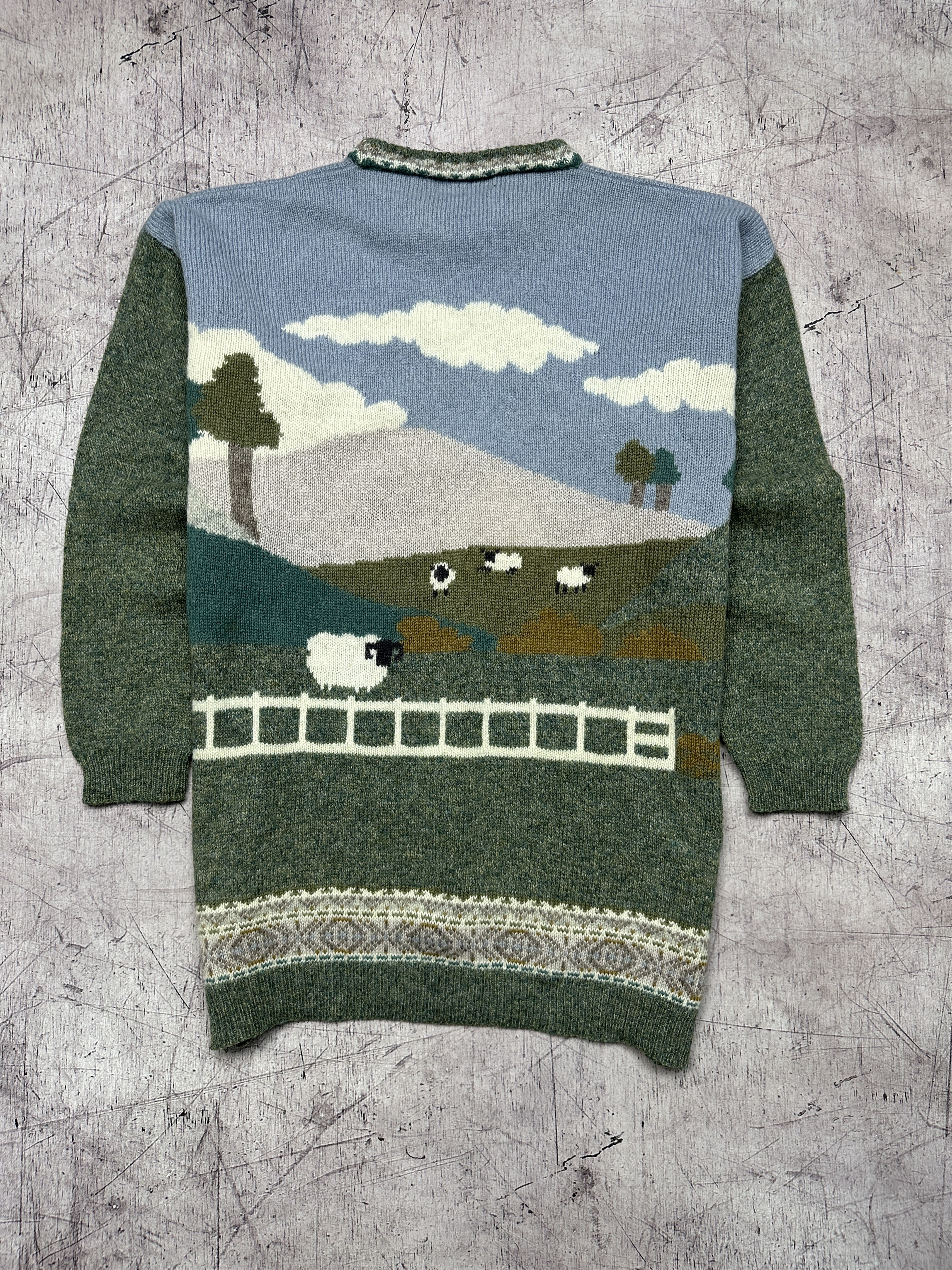 Vintage Vintage Mens Knit Crew Neck Sweater Old Money Size US S / EU 44-46 / 1 - 7 Thumbnail