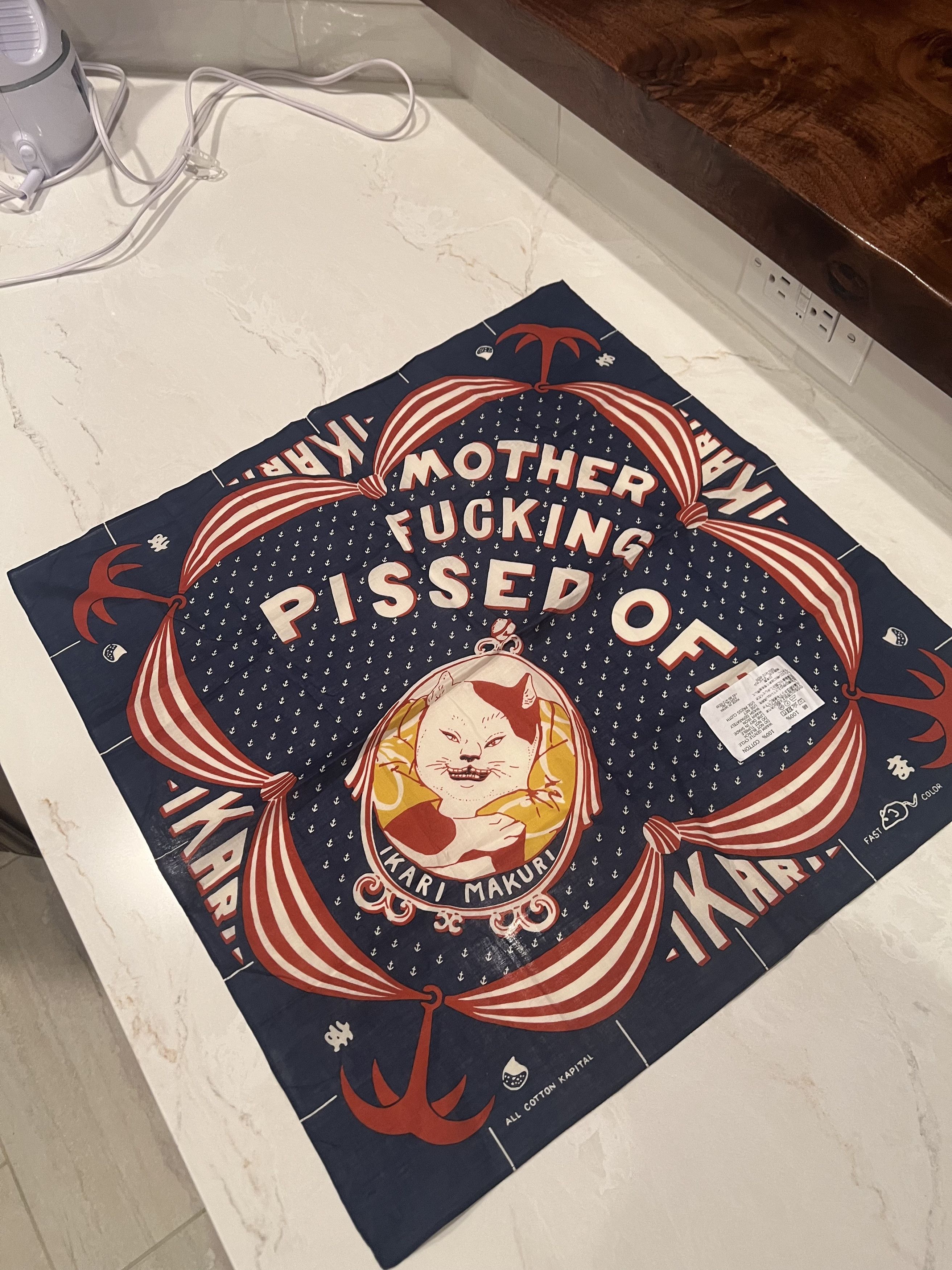 Kapital KAPITAL Banada Handkerchief - MF PISSED OFF IKARIMAKURI Size ONE SIZE - 2 Thumbnail