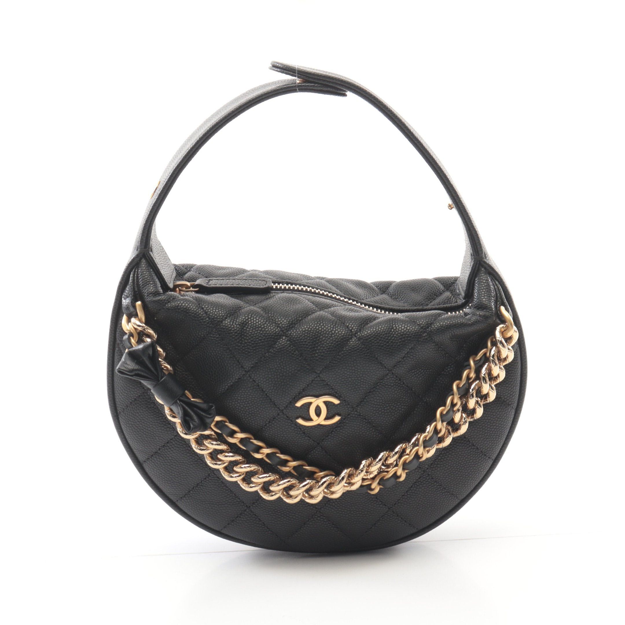 Chanel Chanel Matelasse Handbag Caviar Skin Black Gold Hardware Size ONE SIZE - 1 Thumbnail