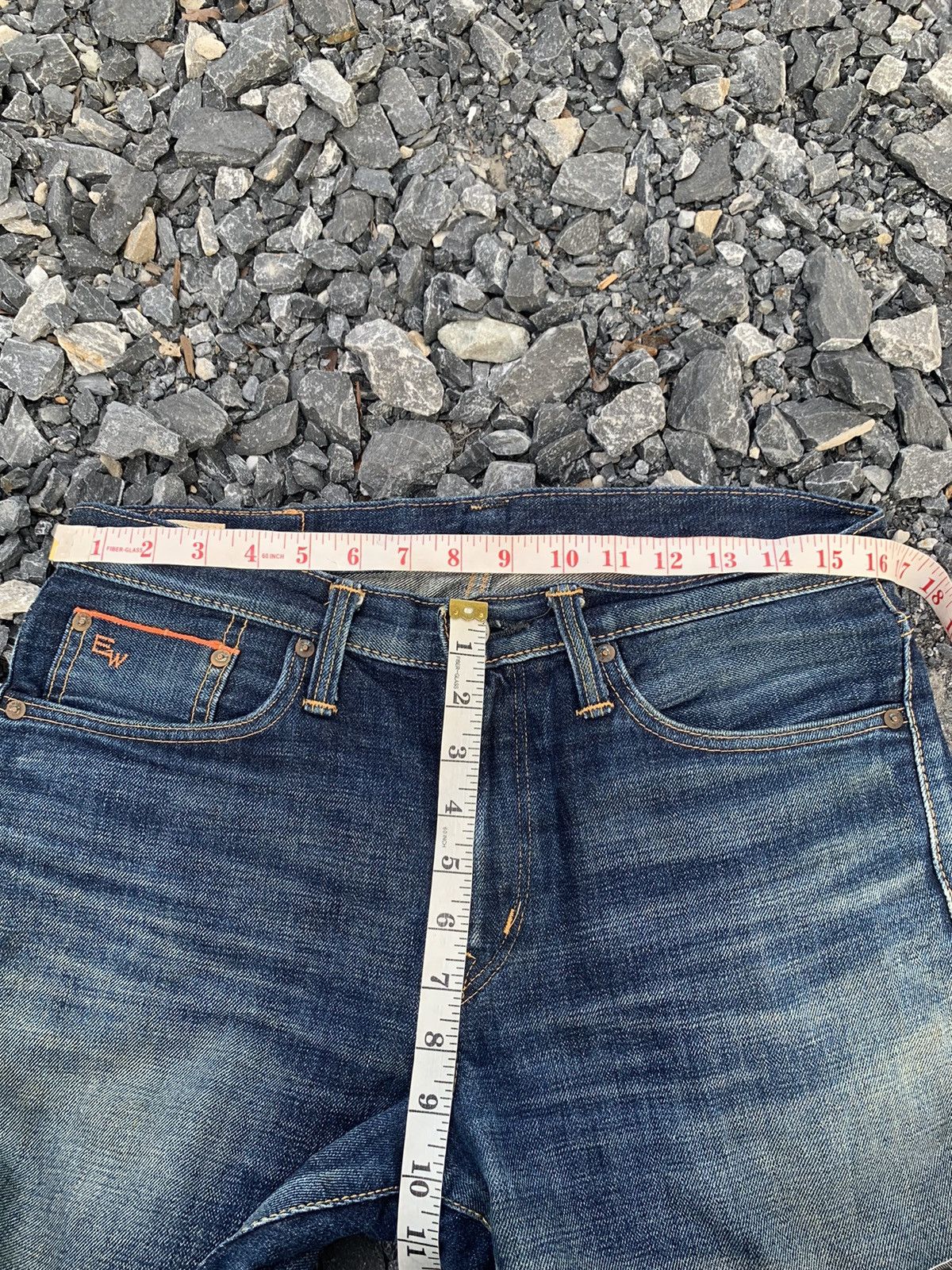 Edwin VINTAGE EDWIN 505ZX SELVEDGE RUSTY JAPANESE DISTRESSED DENIM Size US 32 / EU 48 - 14 Thumbnail