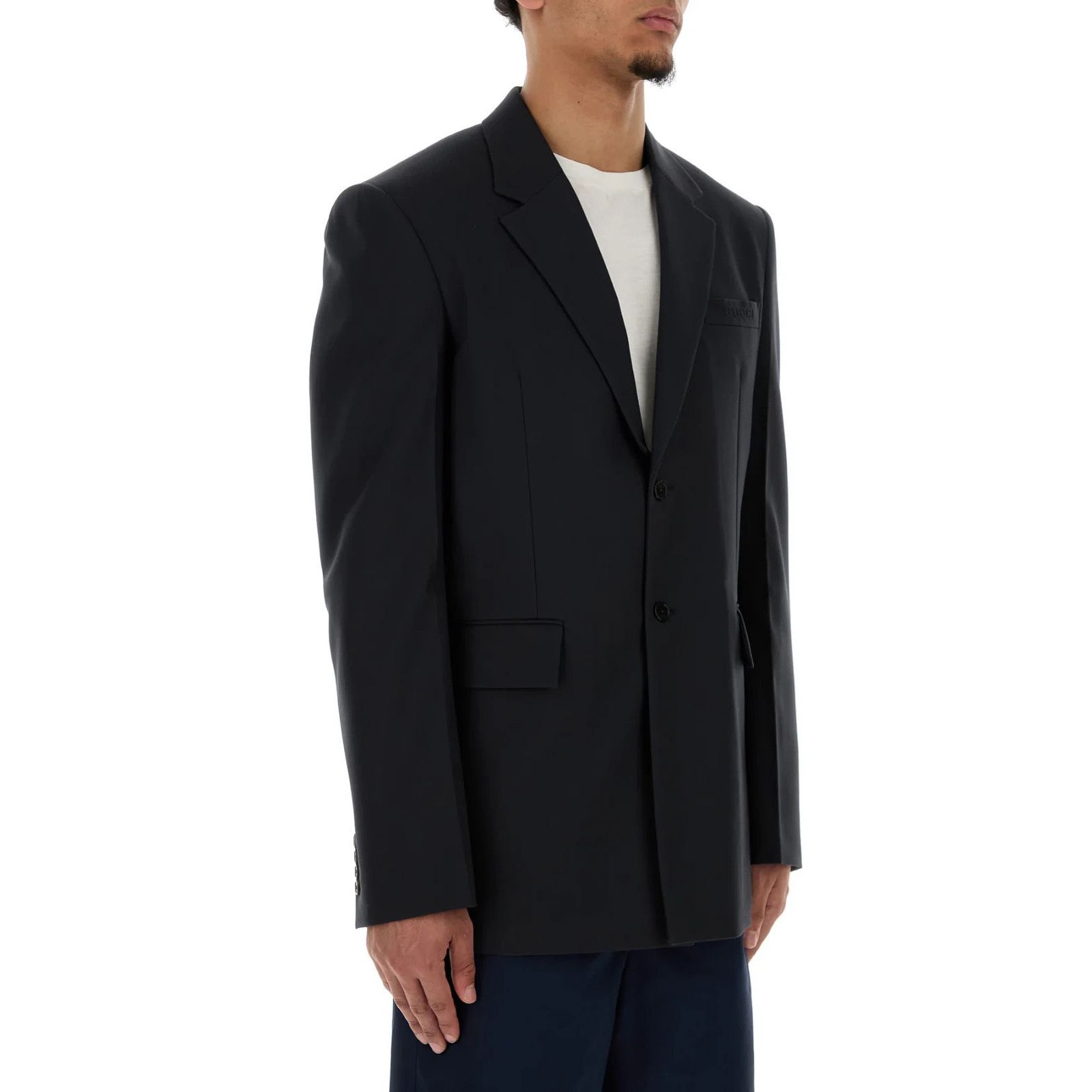 Gucci GUCCI Graphite Twill Blazer New & Authentic (Men's size:50;) Size US M / EU 48-50 / 2 - 3 Thumbnail