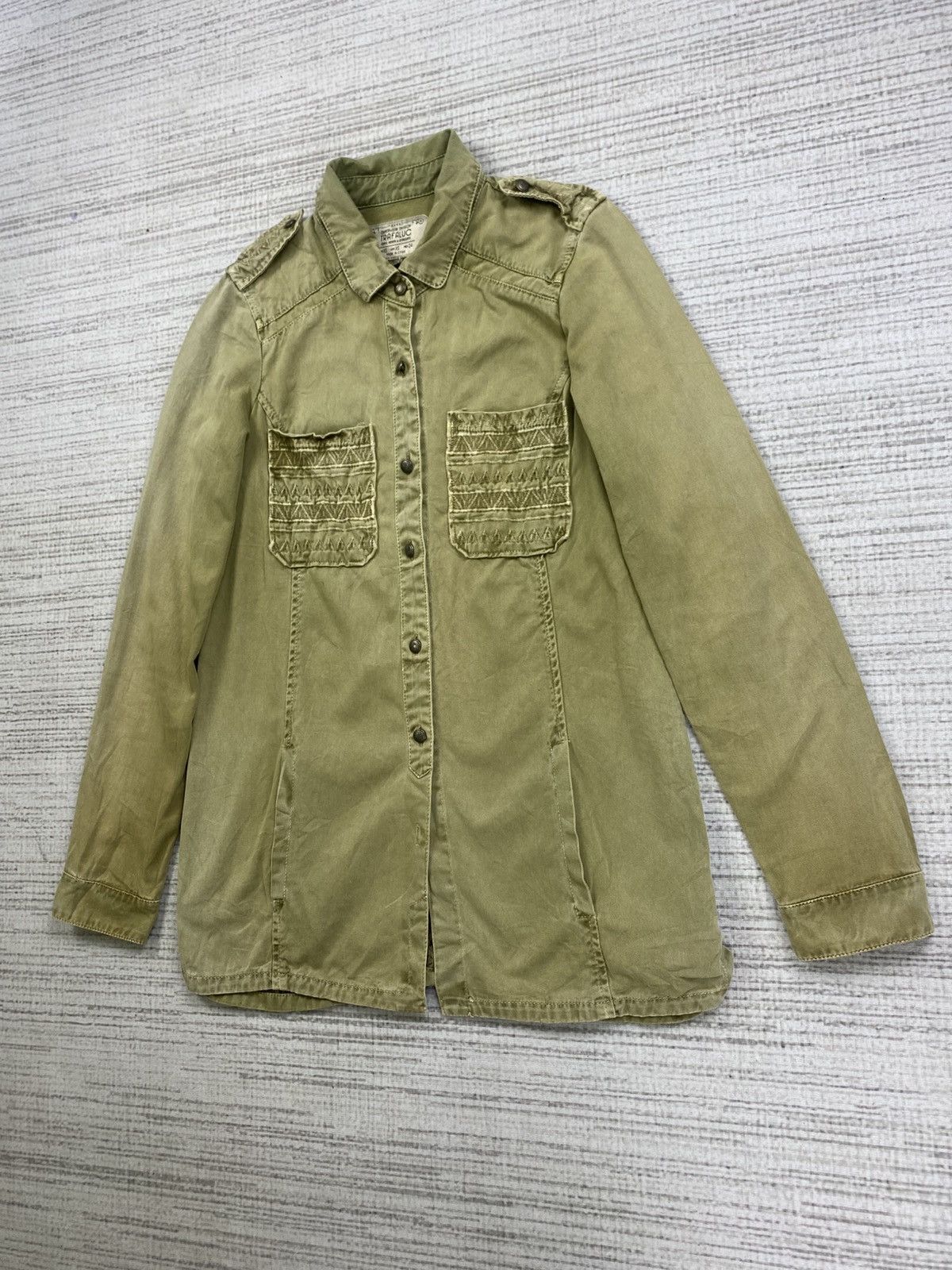 Japanese Brand × Vintage Vintage Trafaluc Embroidery Navajo Button Up Utility Jacket Size US S / EU 44-46 / 1 - 4 Thumbnail