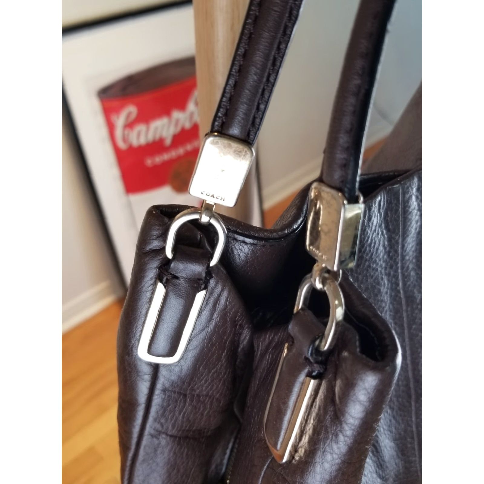 Coach VINTAGE COACH BROWN LEATHER SHOULDER HANDBAG CROSS BAG 26224 Ladies/Women Small Leather Zipper Lined Inner Pockets Y2K Classic Handbag Size ONE SIZE - 7 Thumbnail