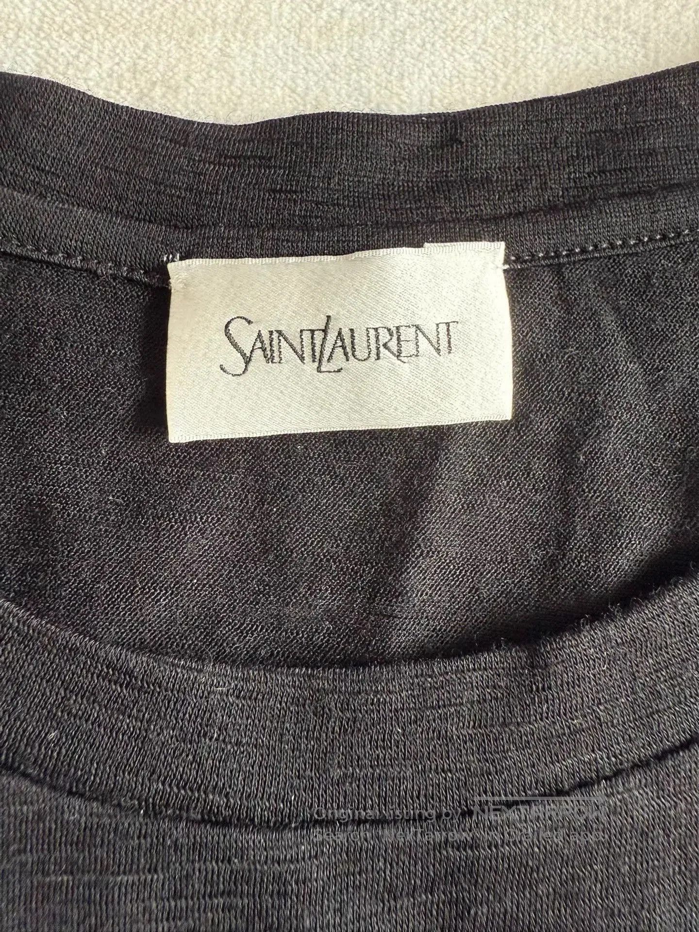 Saint Laurent Paris Black Long-Sleeve Crewneck Shirt. Size US XL / EU 56 / 4 - 2 Thumbnail