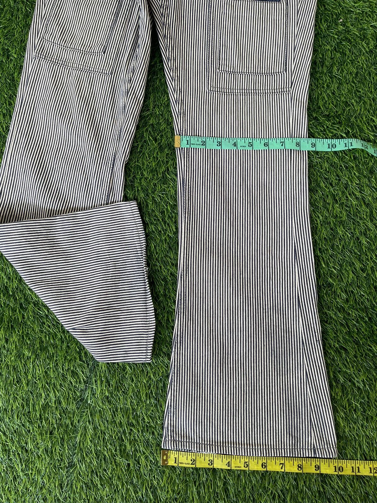 Murder License Vintage 90s🔥MURDER LICENSE🔥Flared Striped Bush Pants Jeans Size US 33 - 7 Thumbnail
