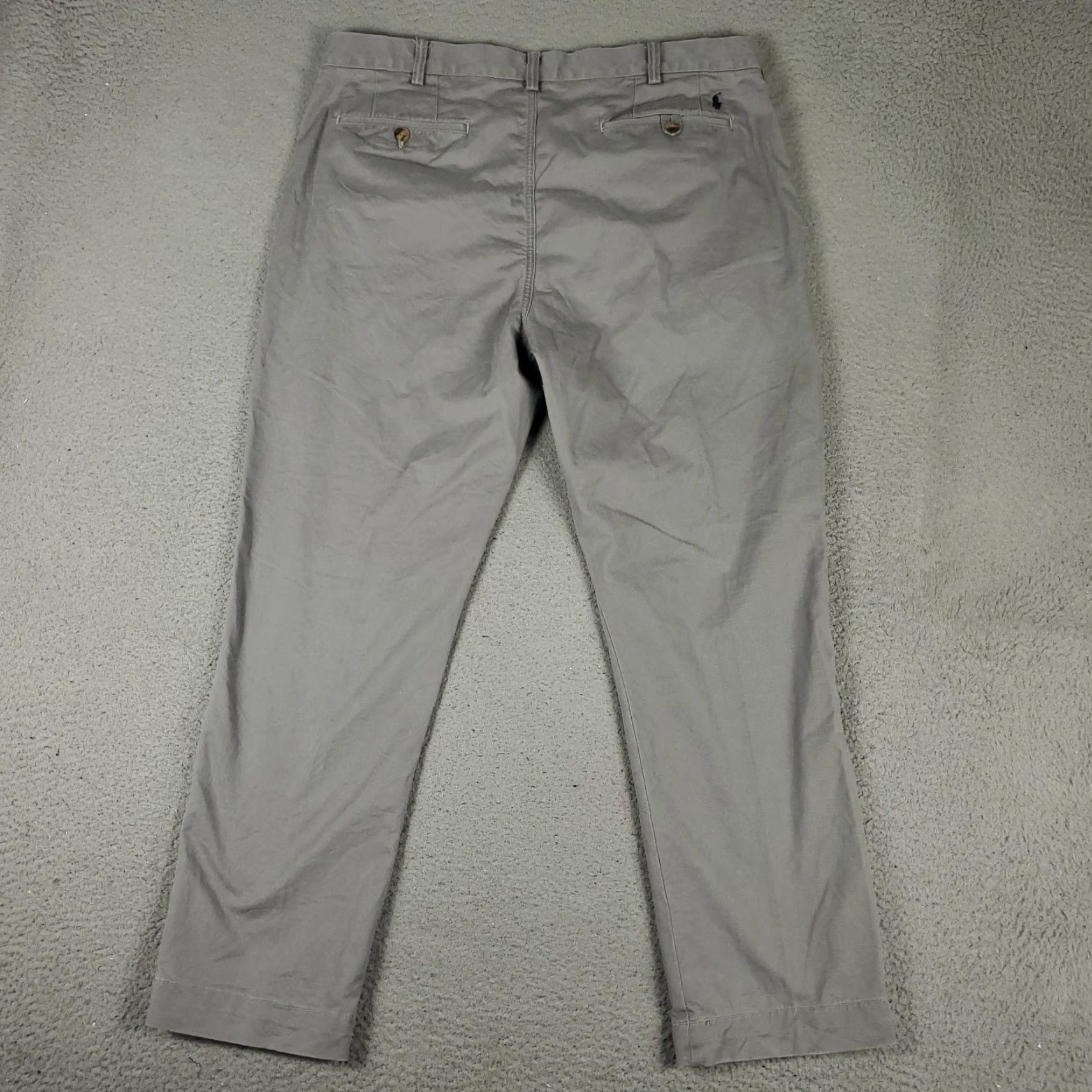 Ralph Lauren Ralph Lauren Pants Mens 38x30 Gray Stretch Flat Front Chino Trousers Size US 38 / EU 54 - 7 Thumbnail