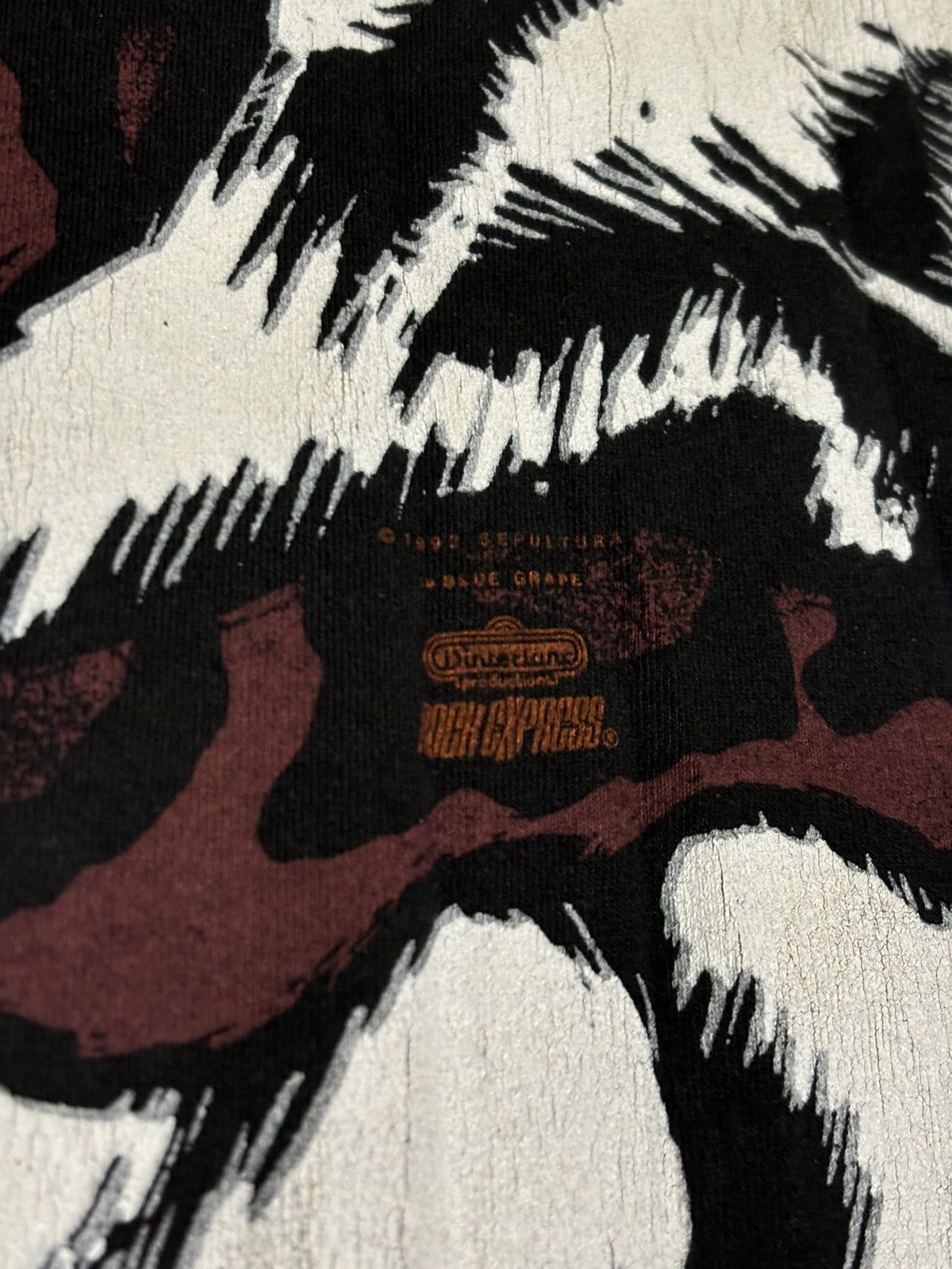 Band Tees × Vintage 1992 Sepultura All Over Print Size US XL / EU 56 / 4 - 4 Thumbnail