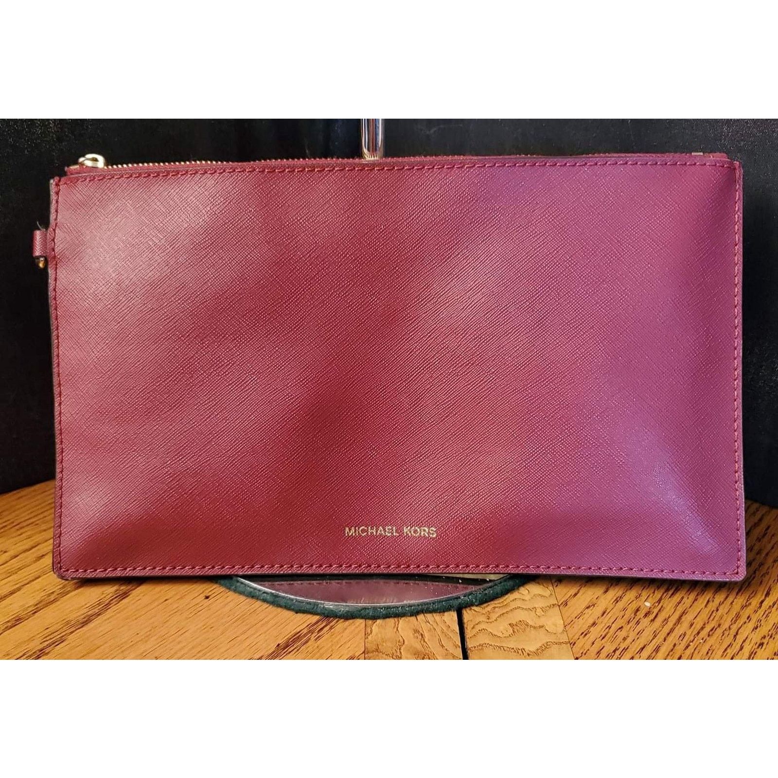 Michael Kors Michael Kors Reversible Tote Burgundy Cream & Leather Insert Size ONE SIZE - 12 Thumbnail