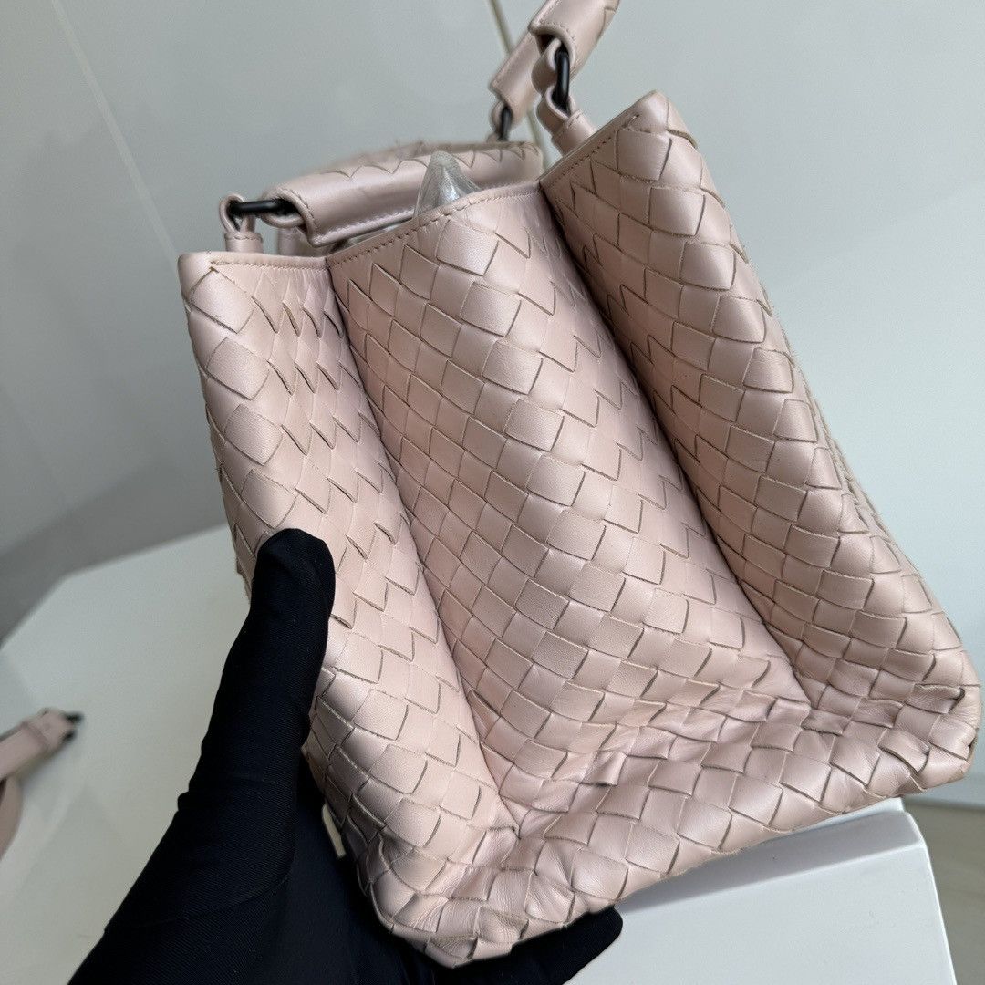 Bottega Veneta Bottega Veneta Intrecciato Nappa Small Roma Leather Tote Size ONE SIZE - 11 Thumbnail