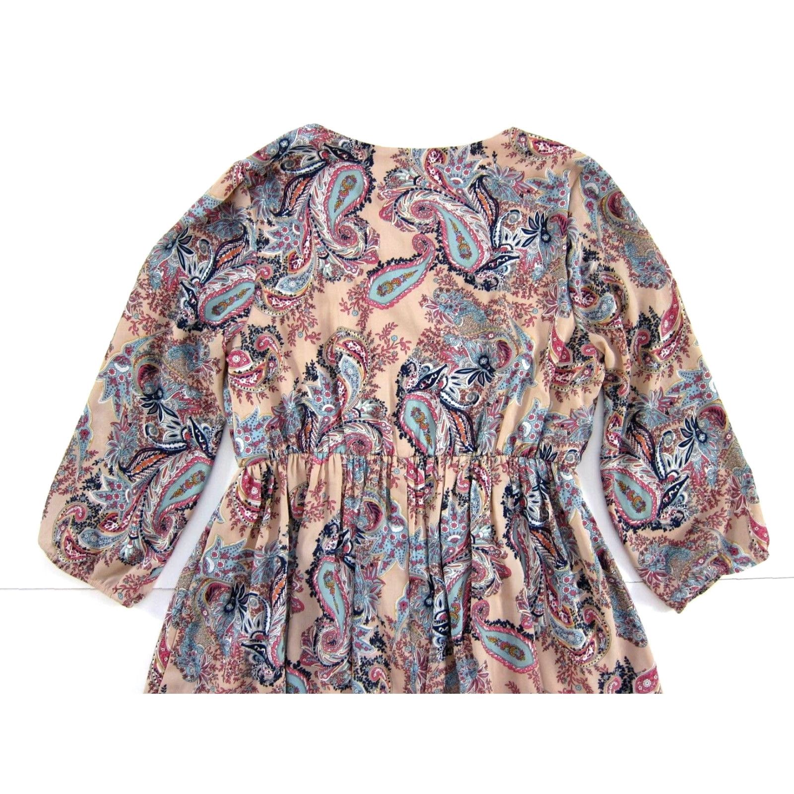 Pinko Daniel Rainn Pink Floral 3/4 Sleeve Embroidered Smock Tunic Dress M Womens Size M / US 6-8 / IT 42-44 - 5 Thumbnail