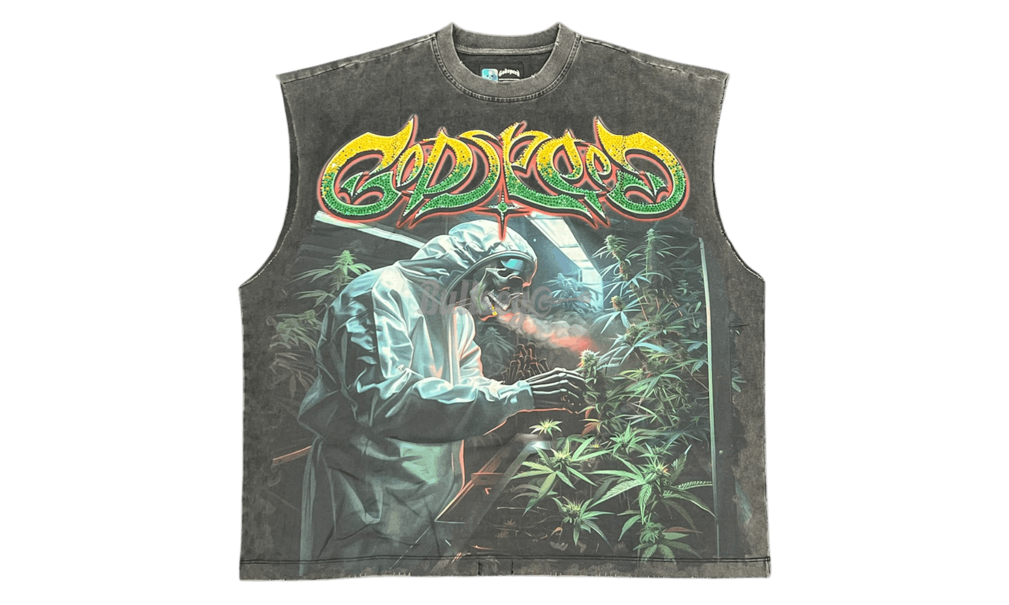 420 Indoor VVS Washed Grey Sleeveless T-Shirt