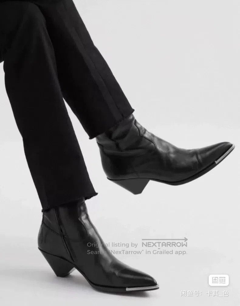 Celine CELINE Metal Toe Zipper Boots Size US 7 / EU 40 - 3 Thumbnail