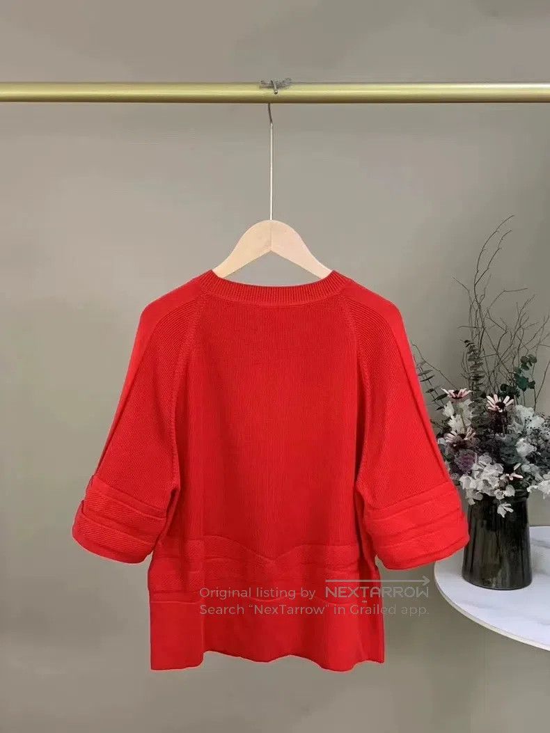 Hermes Hermes Round Neck Knit Short-Sleeve Top Size XS / US 0-2 / IT 36-38 - 7 Thumbnail