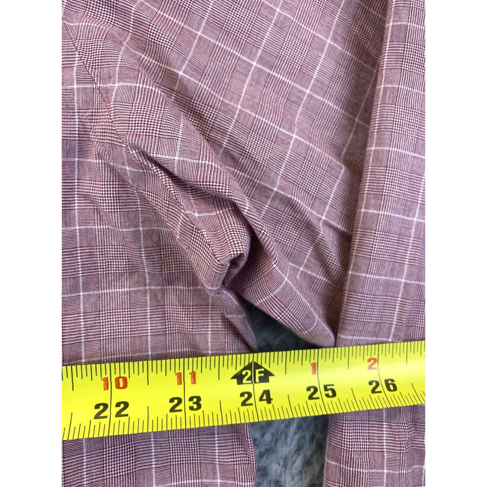 Cremieux Cremieux Classic Dress Shirt Size XXL Pink White Checks Button Mens / 80-33 Size 48R - 6 Thumbnail