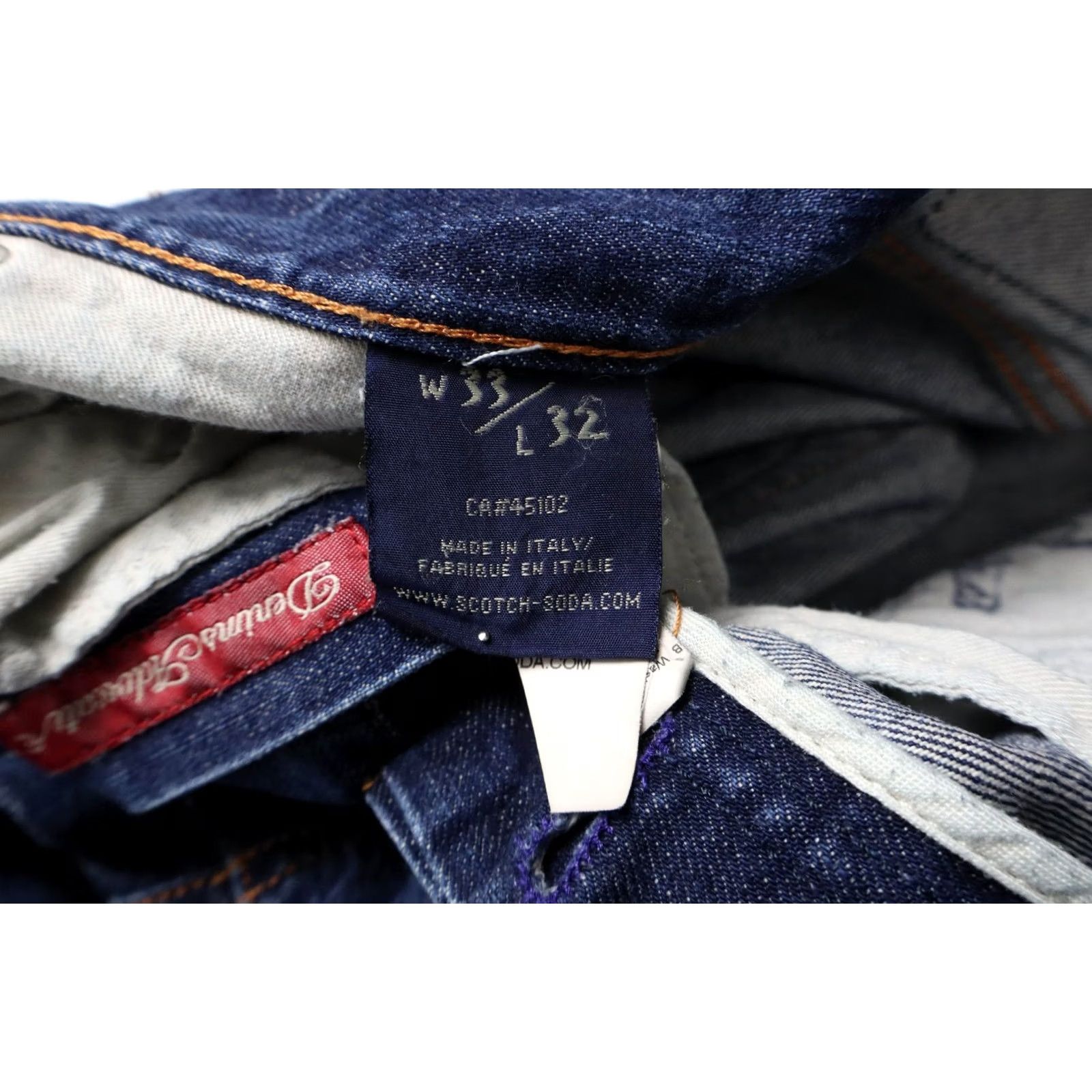 Scotch & Soda SCOTCH & SODA Snatch Jeans Men's W33/L32 Distressed Whiskers Blue Jeans Straight Mens Size US 33 - 6 Thumbnail