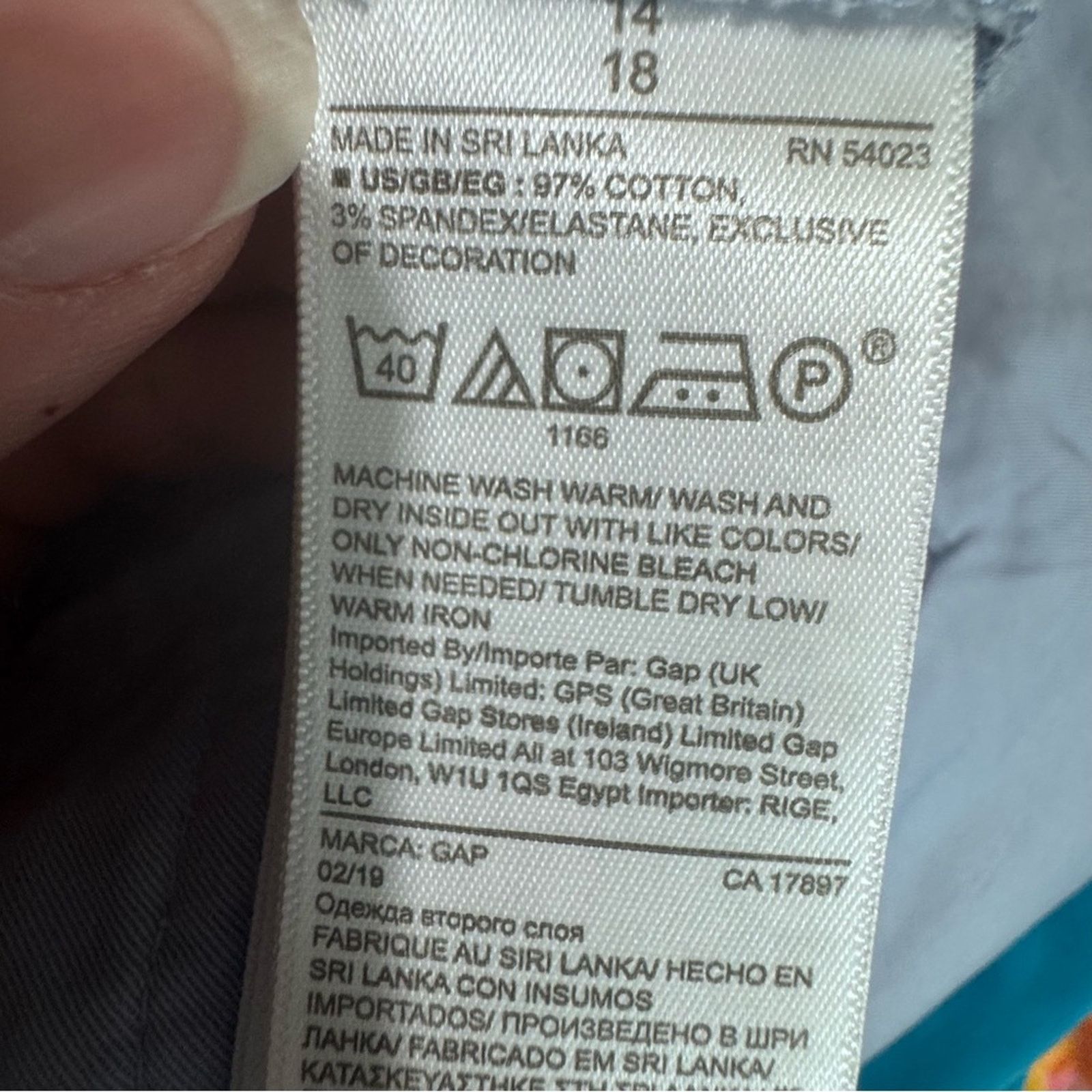 Gap Gap Embroidered Stripe Blue 3” Flat Front Shorts Women’s 14 Size 36" / US 14 / IT 50 - 15 Thumbnail