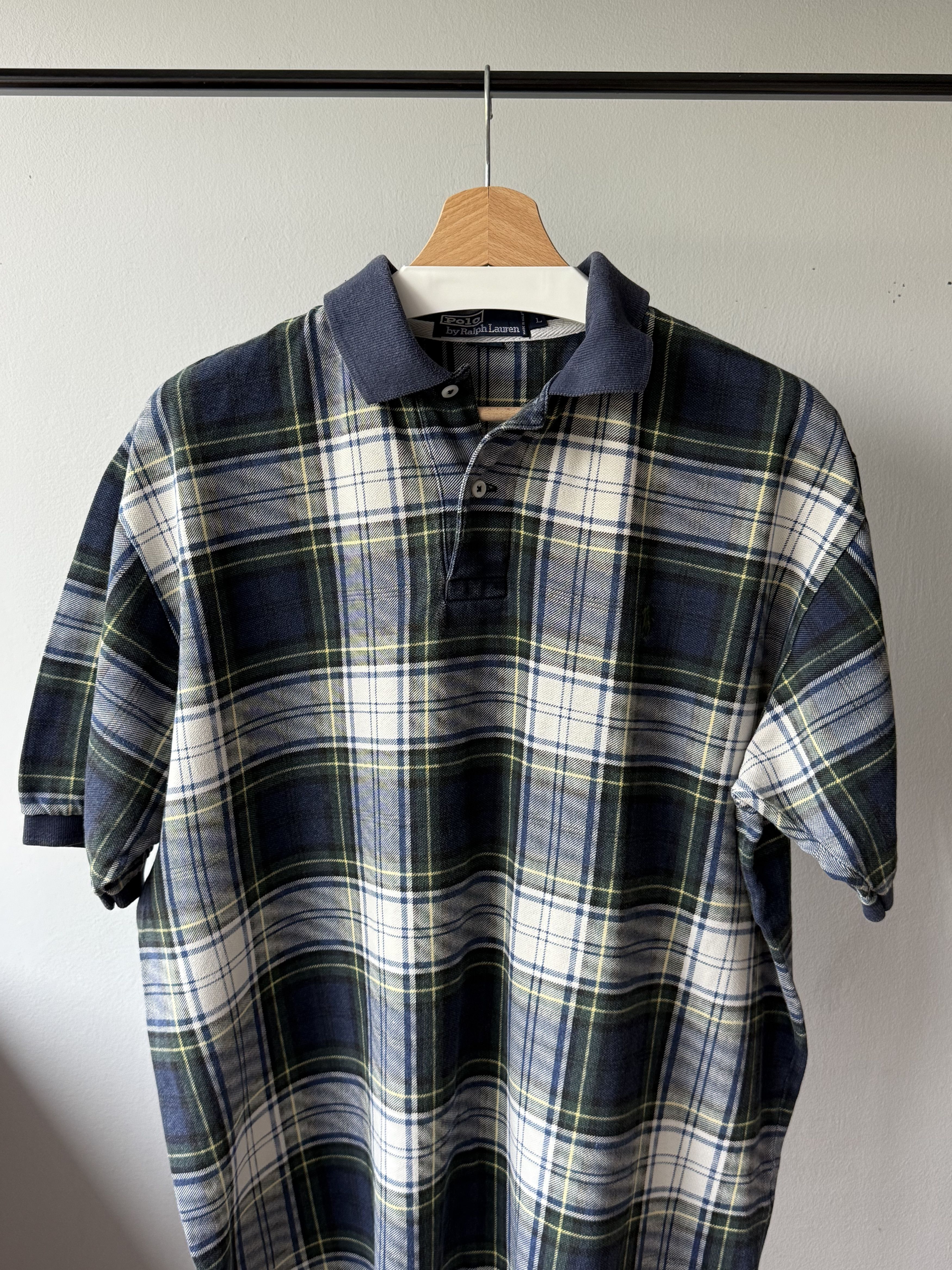 Polo Ralph Lauren Vintage 90s Polo by Ralph Lauren Tartan Plaid Polo Shirt Size US L / EU 52-54 / 3 - 4 Thumbnail