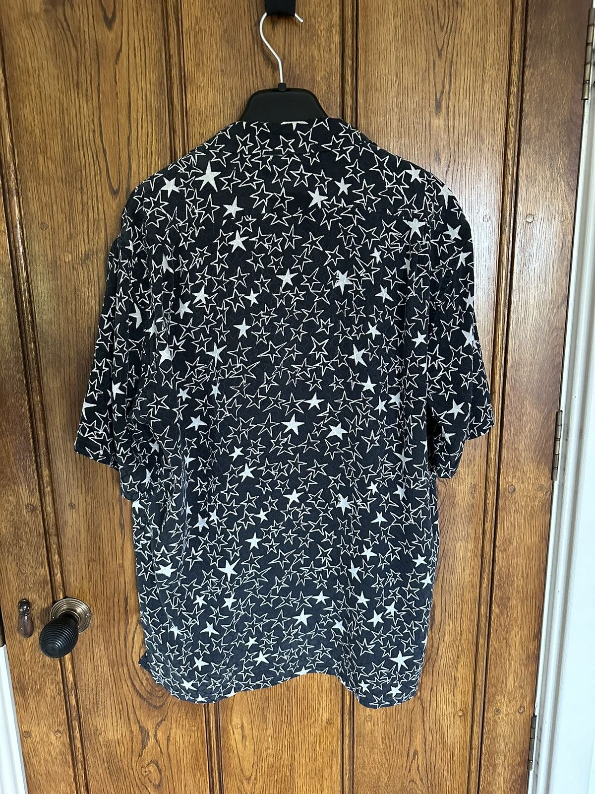Saint Laurent Paris SS20 Saint Laurent star silk camp shirt Hawaiian 42 short Size US L / EU 52-54 / 3 - 15 Thumbnail
