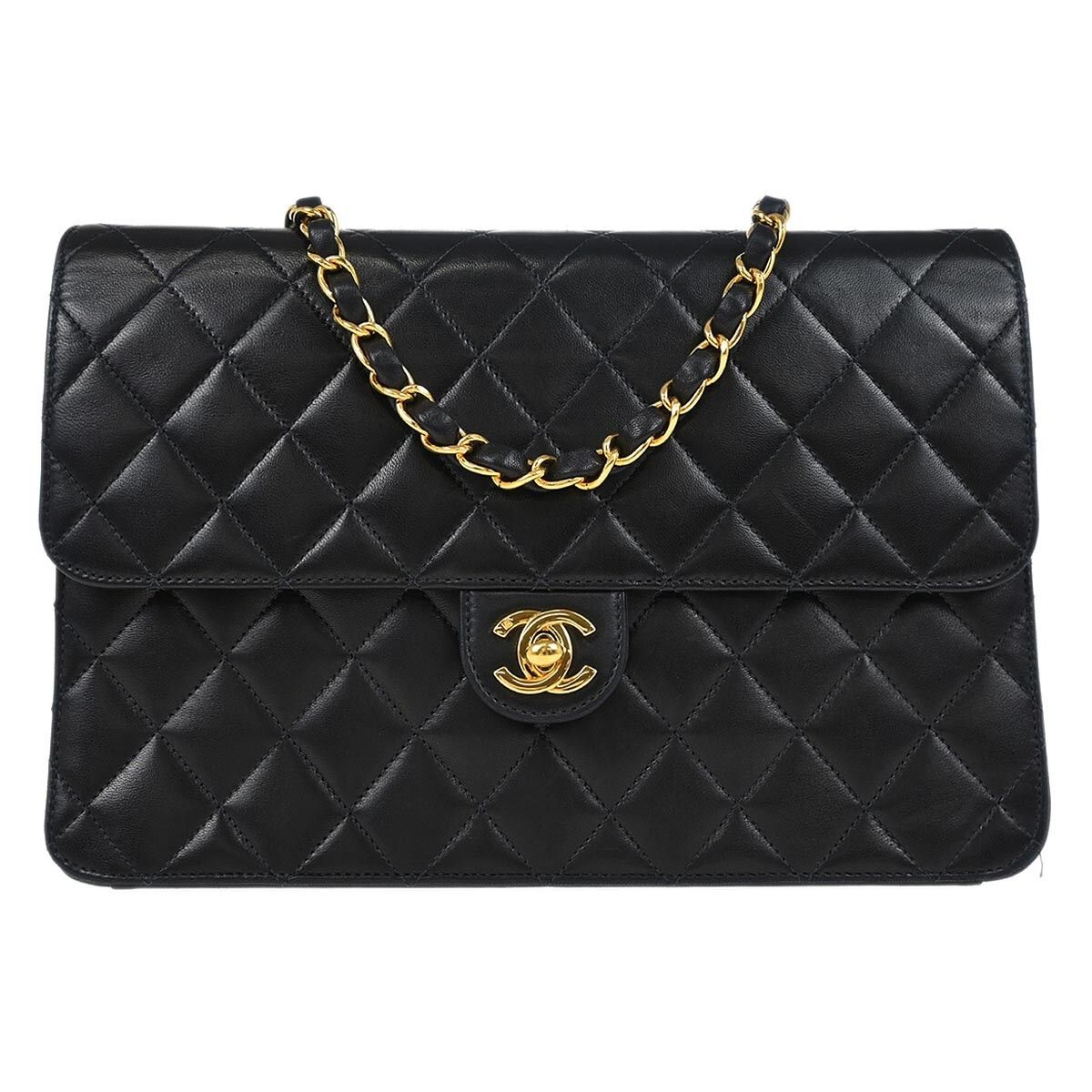 Chanel Chanel Vintage Classic Single Flap Bag Quilted Lambskin Size ONE SIZE - 1 Thumbnail