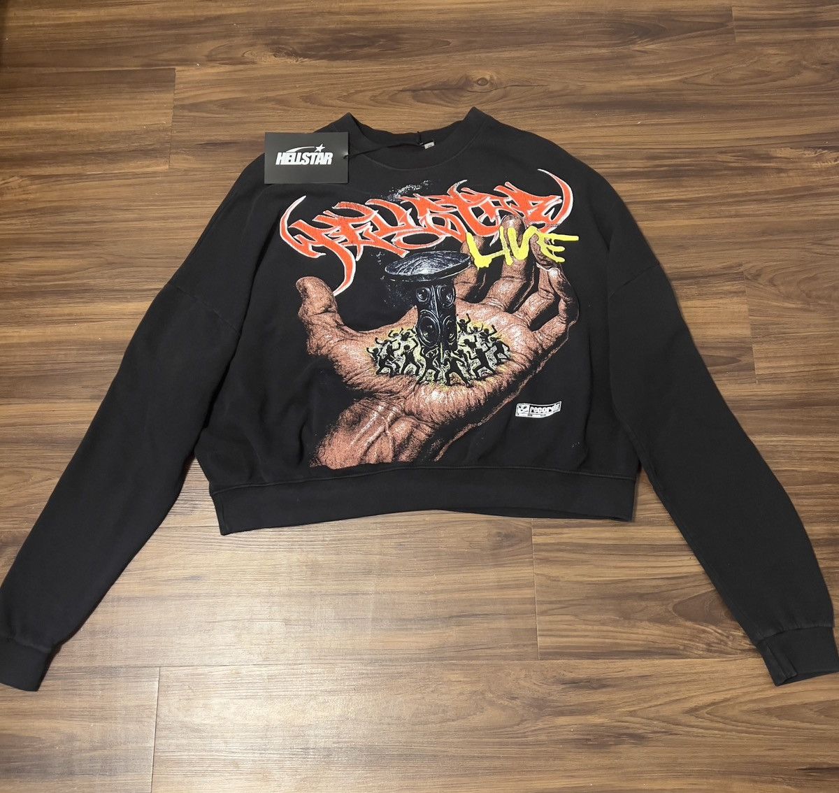 HELLSTAR Hellstar “Have Faith In Me” Crewneck Size US S / EU 44-46 / 1 - 1 Thumbnail