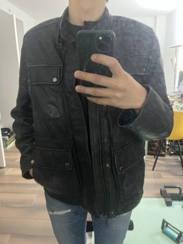 Saks Fifth Avenue Belstaff Type Beat Leather Hunting Jacket Size US M / EU 48-50 / 2 - 9 Thumbnail