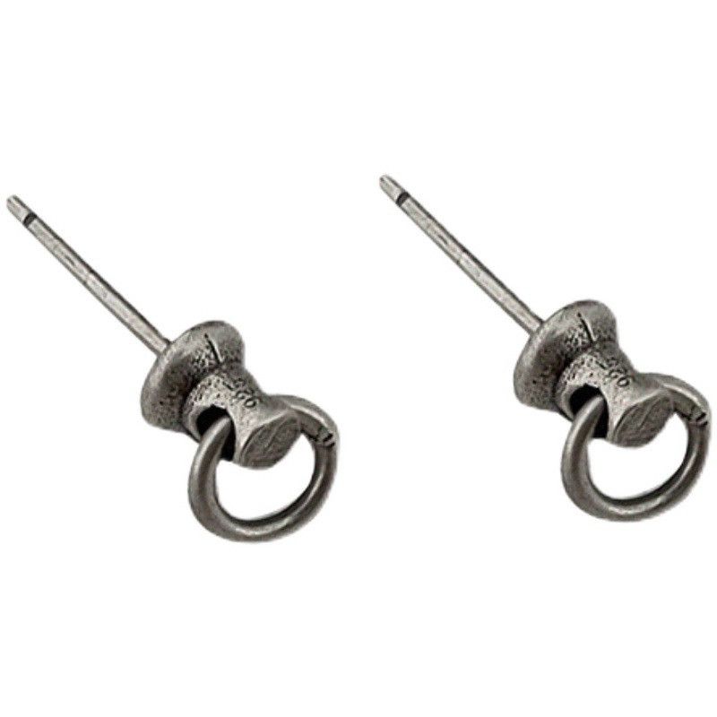 Jewelry Hip-hop Earrings One Pairs Chrome Jewelry Size ONE SIZE - 5 Thumbnail